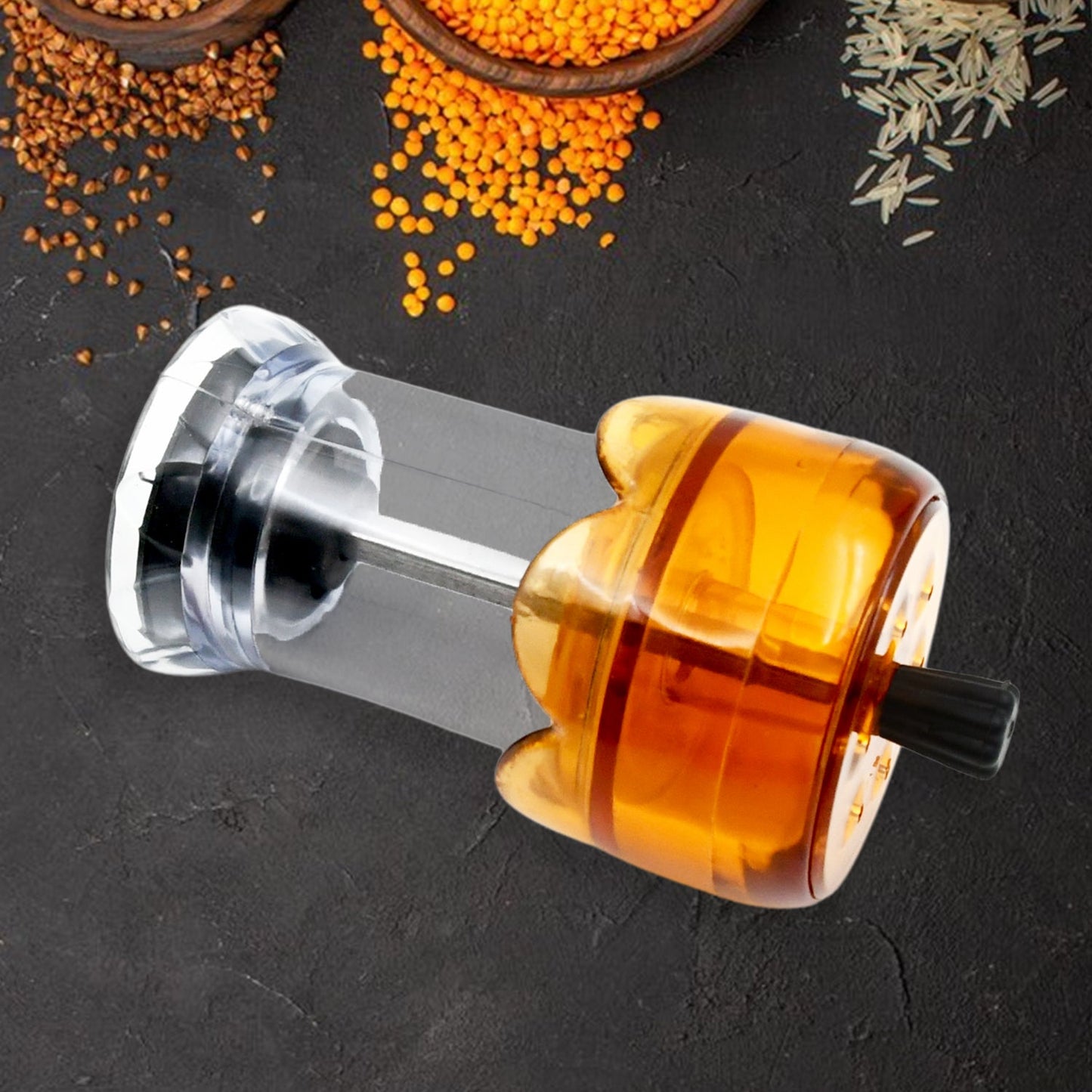 Miracle Transparent Plastic Salt and Pepper Grinder, Pepper Grinder Manual Pepper Grinding Tool, Pepper Crusher Grinder (1 Pc) - Springkart 