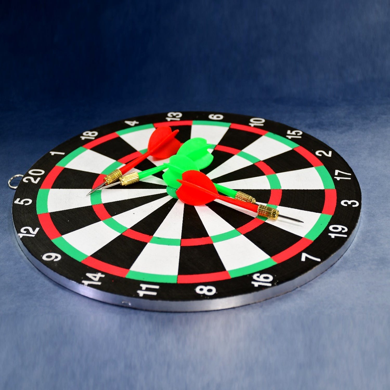 Big size double faced portable dart board with 4 darts set for kids children. indoor sports games board game dart board game. - Springkart 