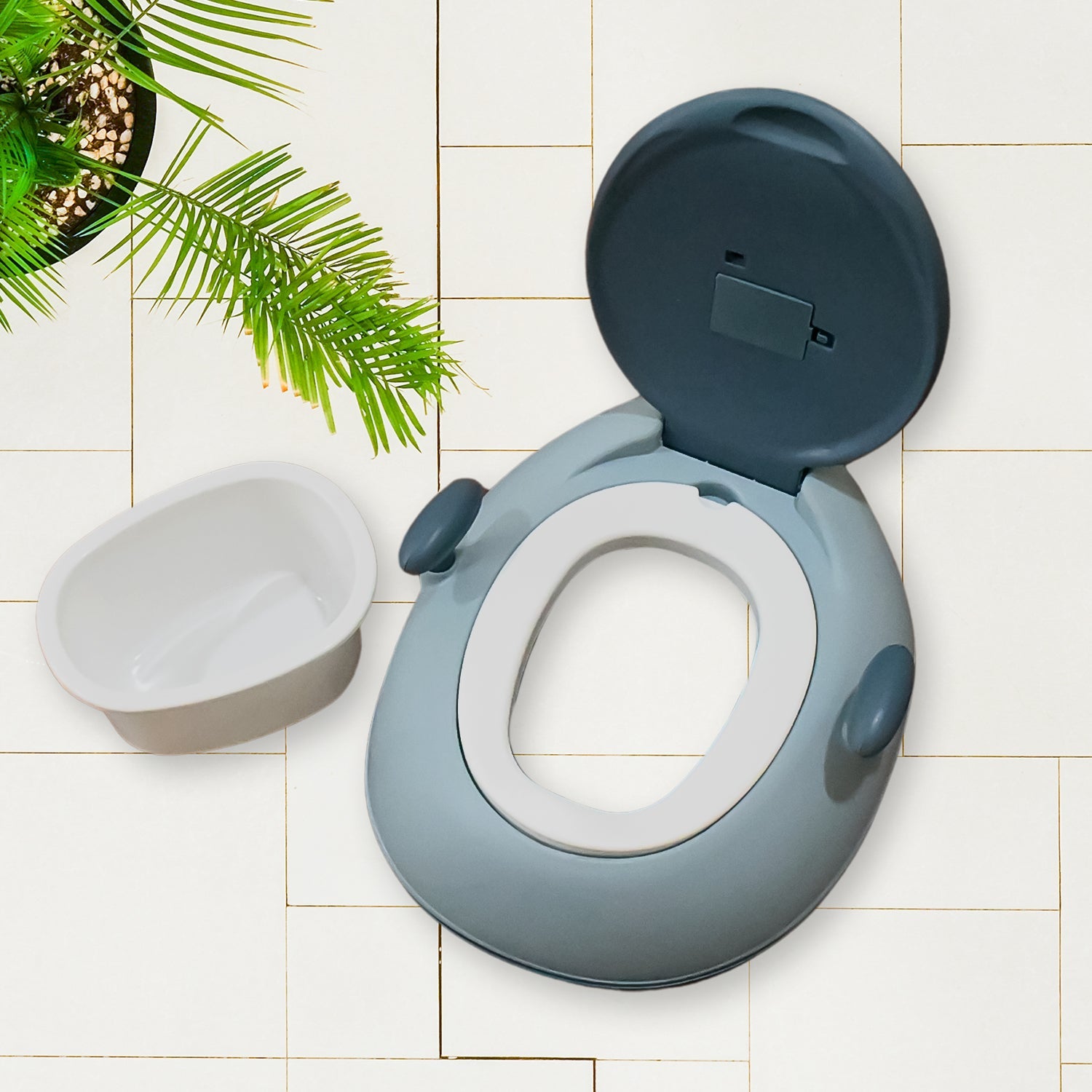 BABY PORTABLE LIGHTING & MUSIC TOILET, BABY POTTY TRAINING SEAT BABY POTTY CHAIR FOR TODDLER BOYS GIRLS POTTY SEAT FOR 1+ YEAR CHILD - Springkart 
