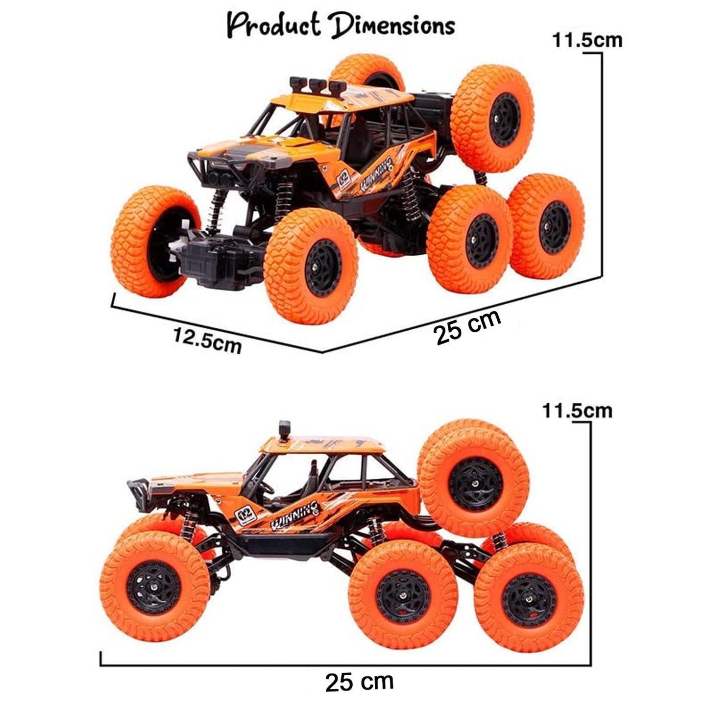 Rock Climber Car, 8 Wheels Climbing Car (1 Pc / Remote Battery Not Included) - Springkart 