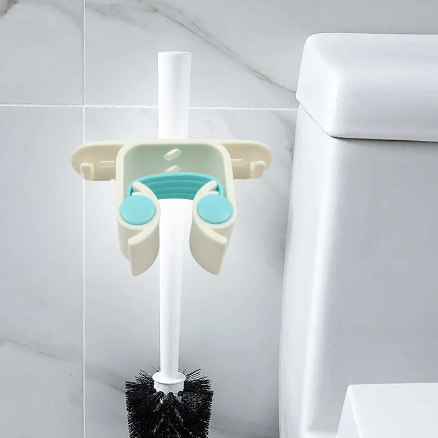 Multifunctional Holder With 4 Screw Wall Mounted Broom Organizer Cleaning Tools Holder Hanger, Hanging Hook for Bathroom Kitchen, Multi Function Holder Garage Clip Bike Hanger Wall Mount Set (1 Pc) - Springkart 