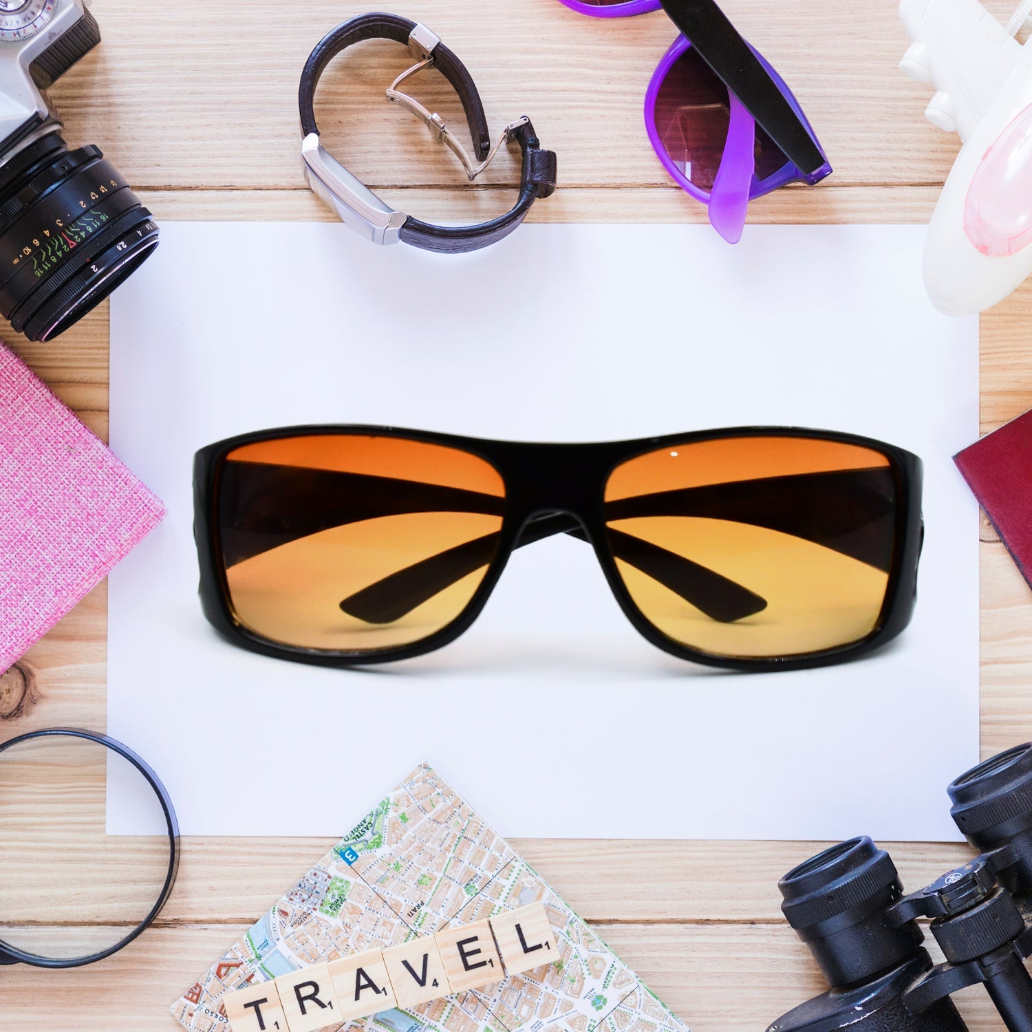 Protect Sunglasses | Clear Vision Glasses for Driving Car & Bike