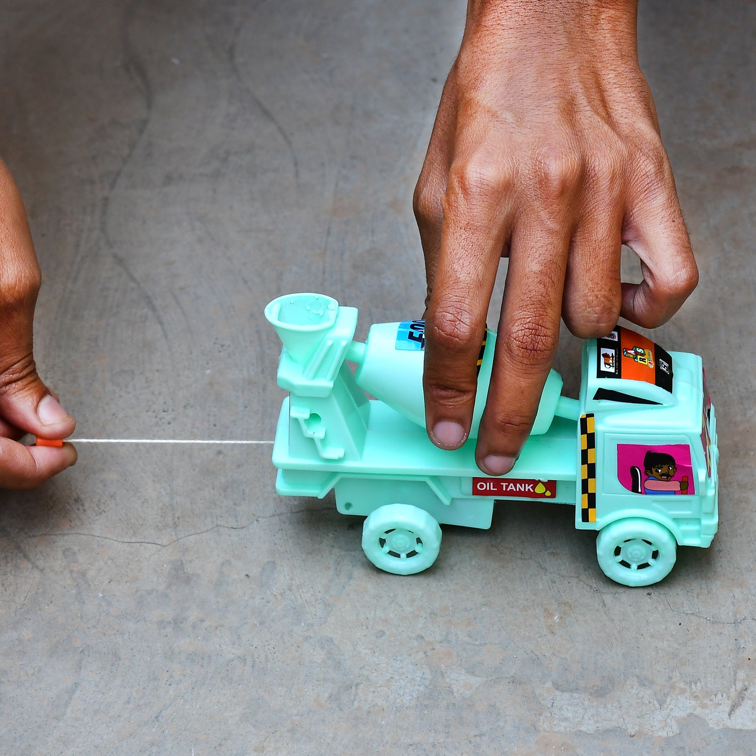 Big Size Heavy Duty Rotating Cement Mixer Dumper Truck Toys for Kids Toddlers Boys and Girls - Construction Toy Friction Vehicle Toy - Springkart 