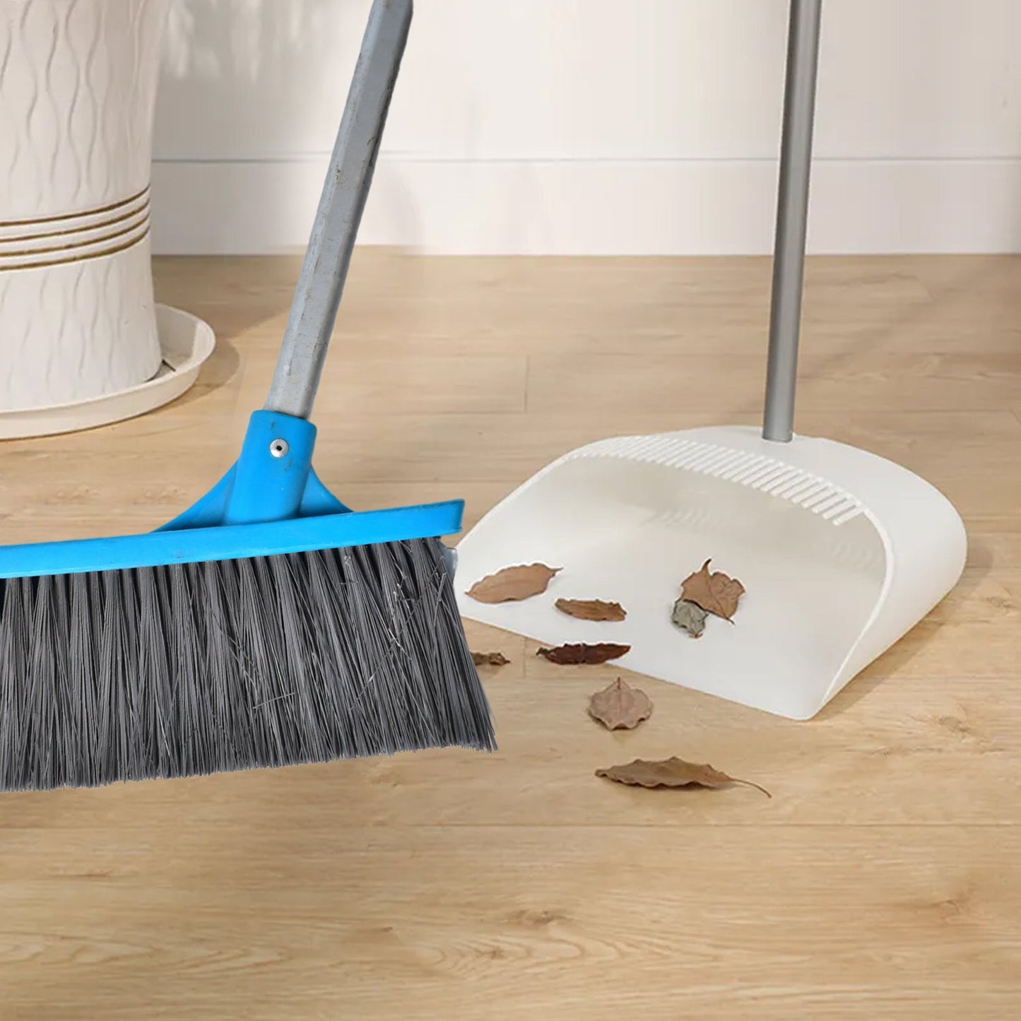 Long Handle - Floor Scrub Brushes for Cleaning Shower, Stiff Bristle Scrubber Brush for Bathroom, Bathtub, Tub, Tile Floors, Garage - Springkart 