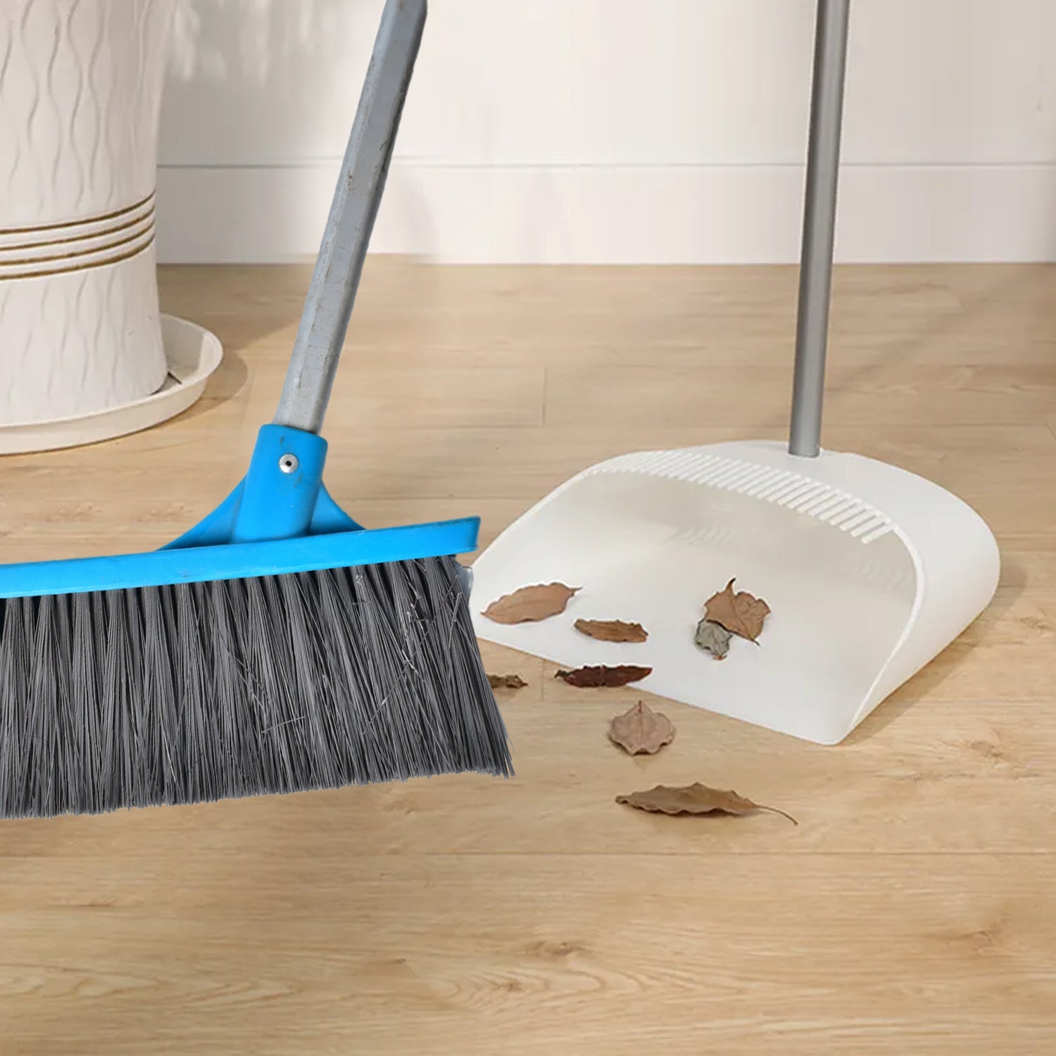 Long Handle - Floor Scrub Brushes for Cleaning Shower, Stiff Bristle Scrubber Brush for Bathroom, Bathtub, Tub, Tile Floors, Garage - Springkart 