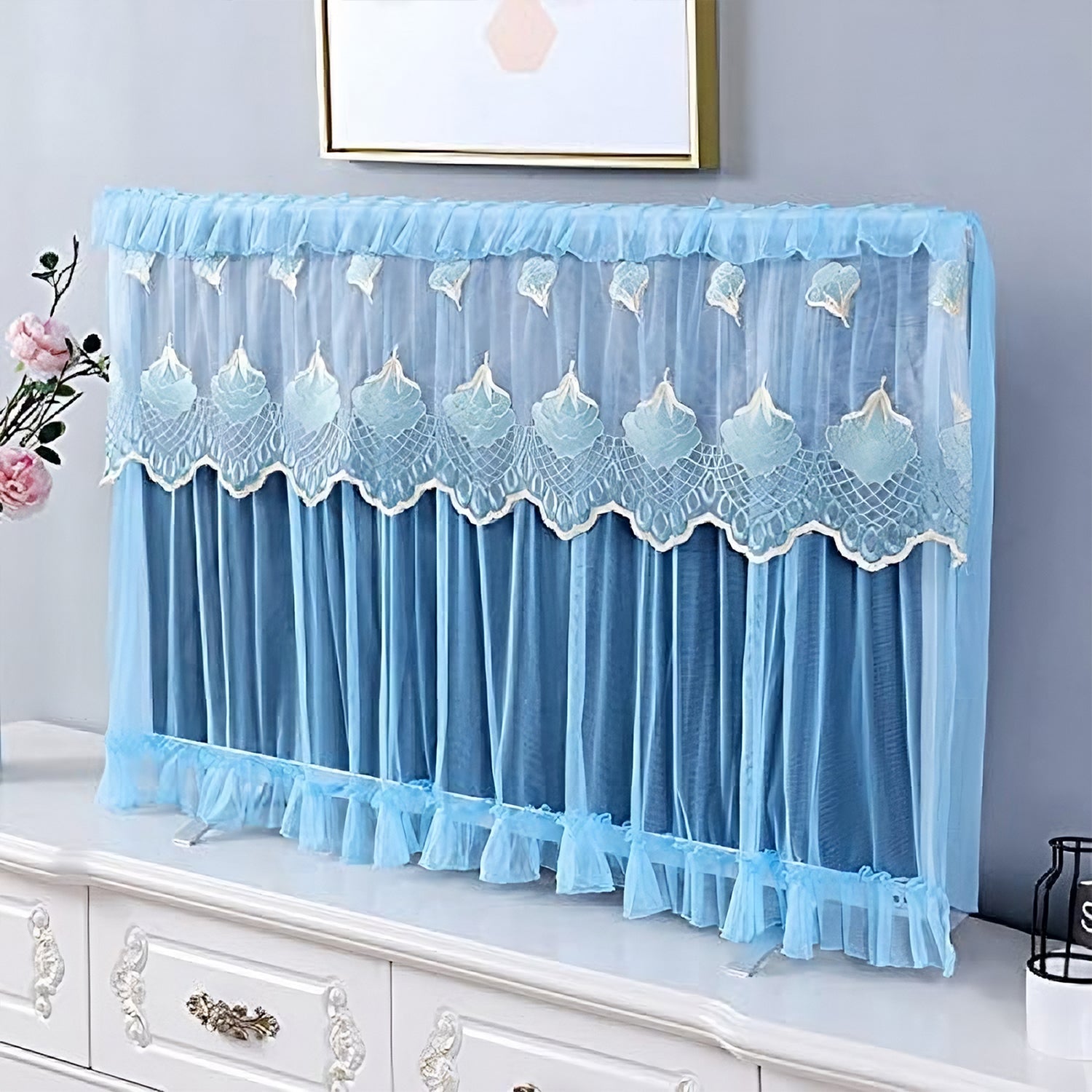 Dustproof Cover for Indoor, TV Screen Protector Cloth Cover (55 Inch) - Springkart 