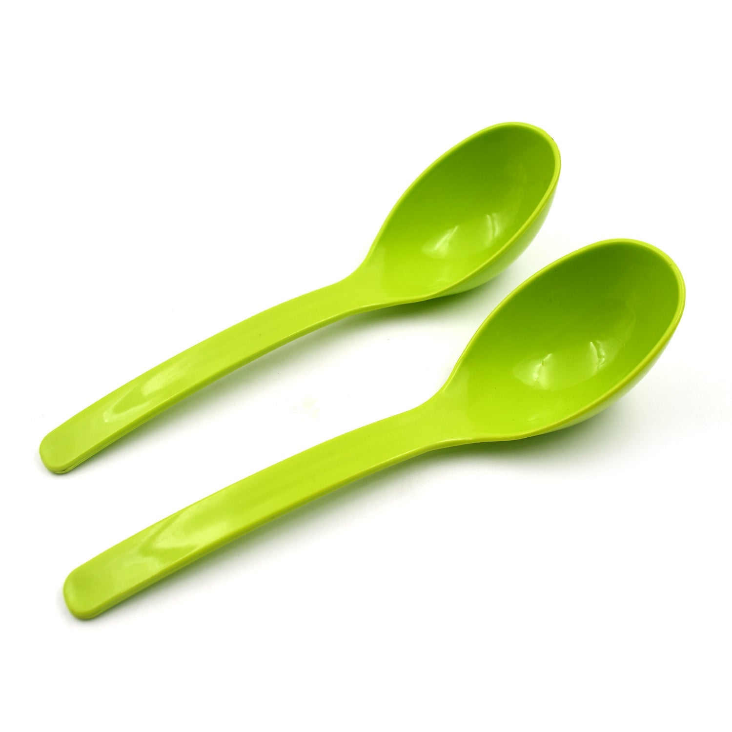 Plastic Spoon Kitchen Multipurpose Serving Ladle for Frying, Serving, Turner, Curry Ladle, Serving Rice, Spoon Used While Eating and Serving Food Stuffs Etc (2 Pcs Set / 10 Inch ) - Springkart 