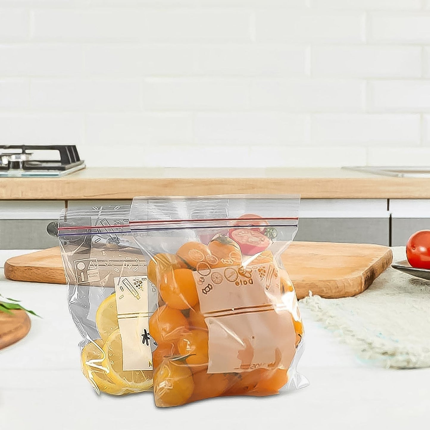 Large Food Seal Bag | Transparent Fresh Food Bags (10 Pcs Set) - Springkart 