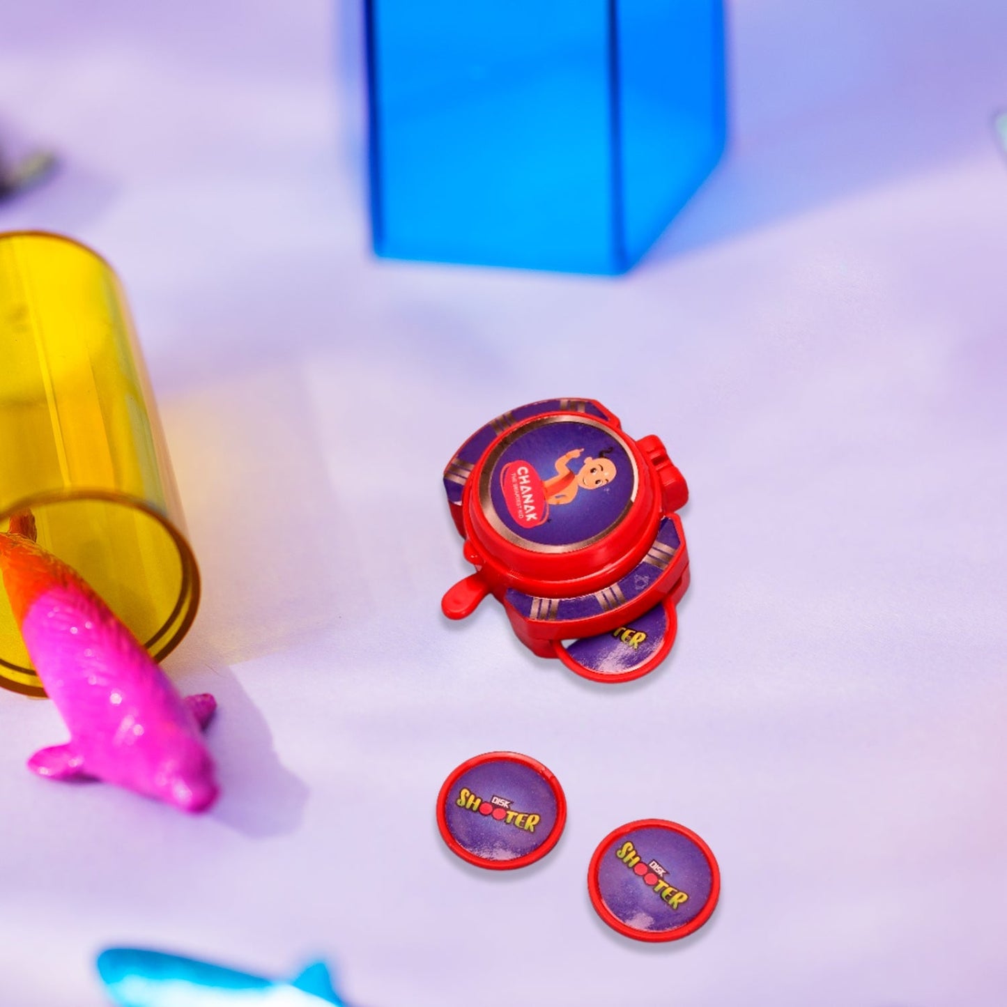 EXCITING HAND DISK SHOOTER TOYS GAME SET FOR KIDS. AMAZING FLYING DISC GAME. INDOOR & OUTDOOR - Springkart 