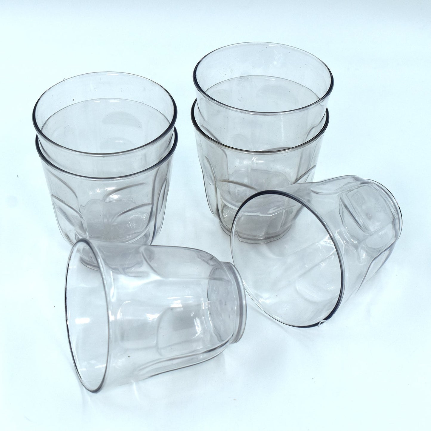 Ganesh Lily glass Break Resistant plastic set of 6Pcs (300 Ml) - Springkart 