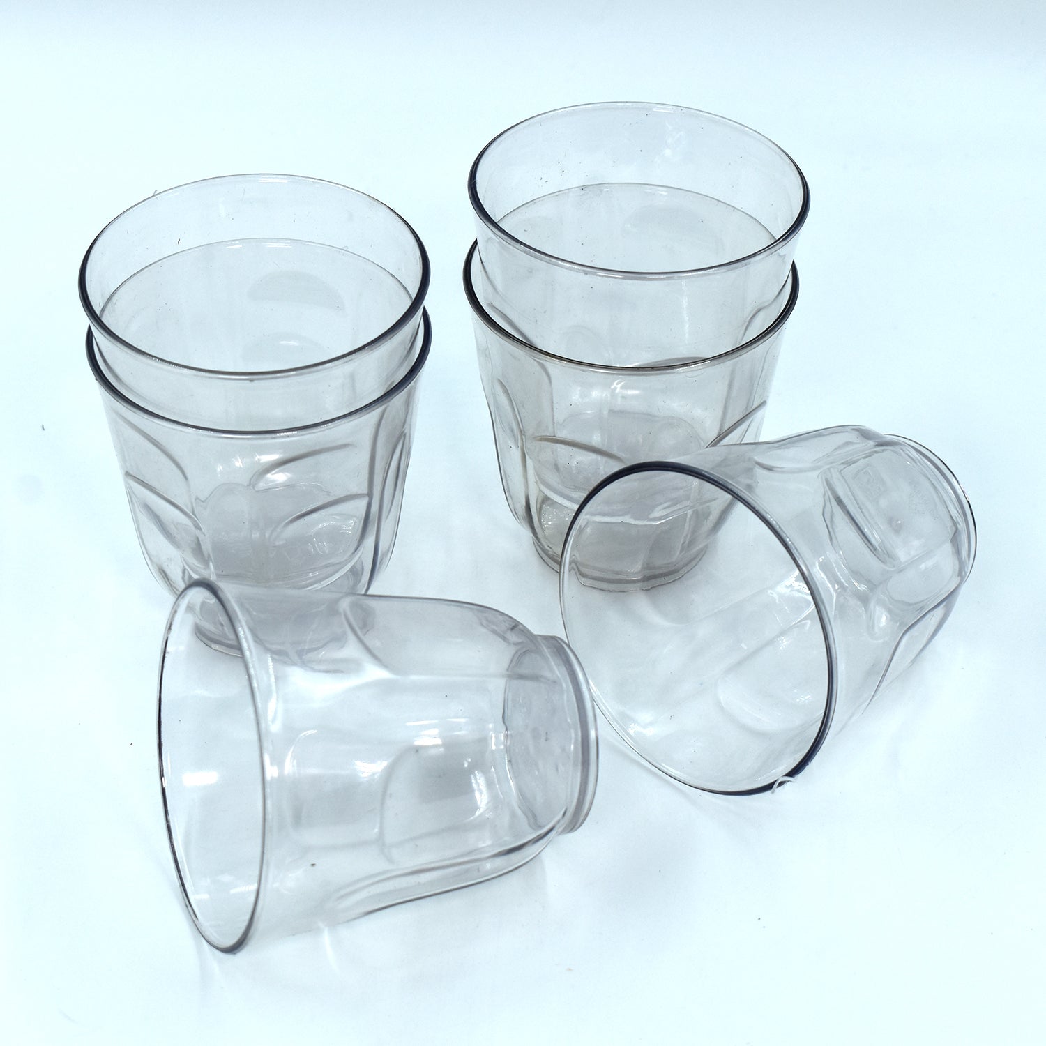 Ganesh Lily glass Break Resistant plastic set of 6Pcs (300 Ml) - Springkart 