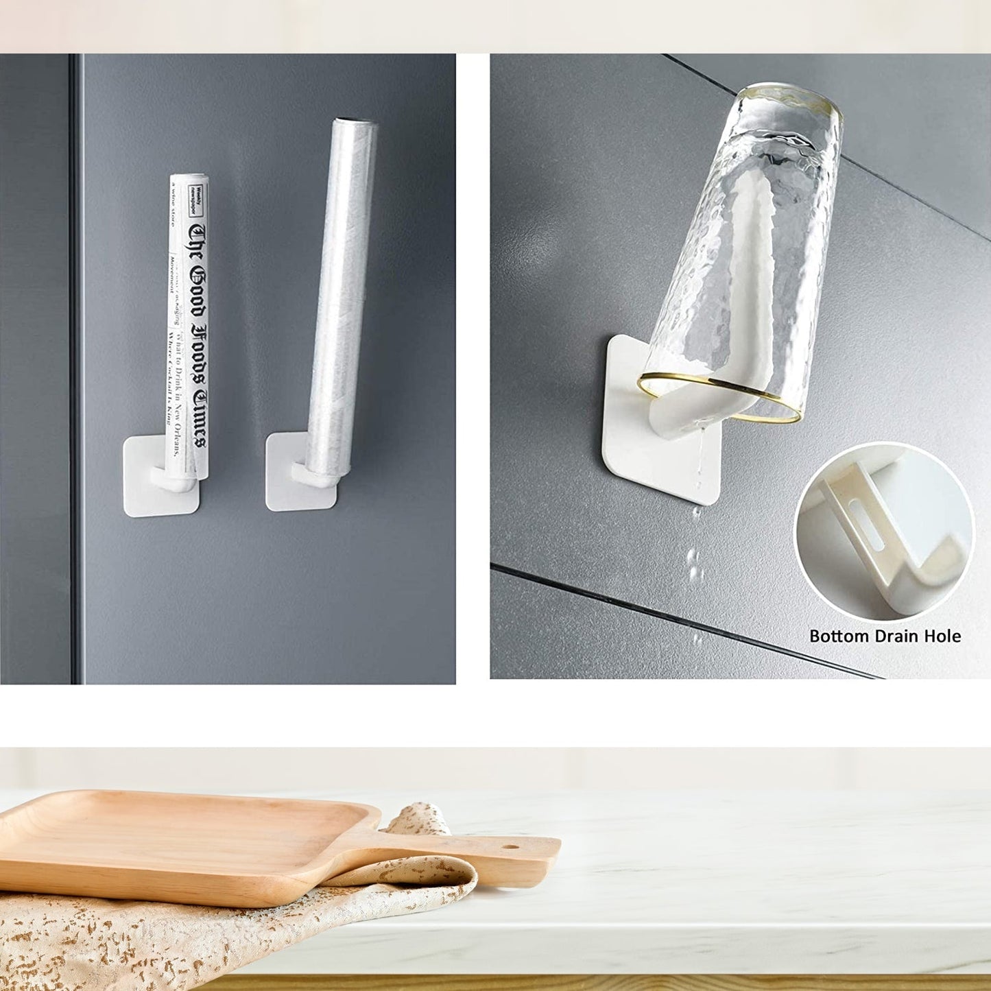 Multifunctional Adhesive Rack for Kitchen and Bathroom - Springkart 