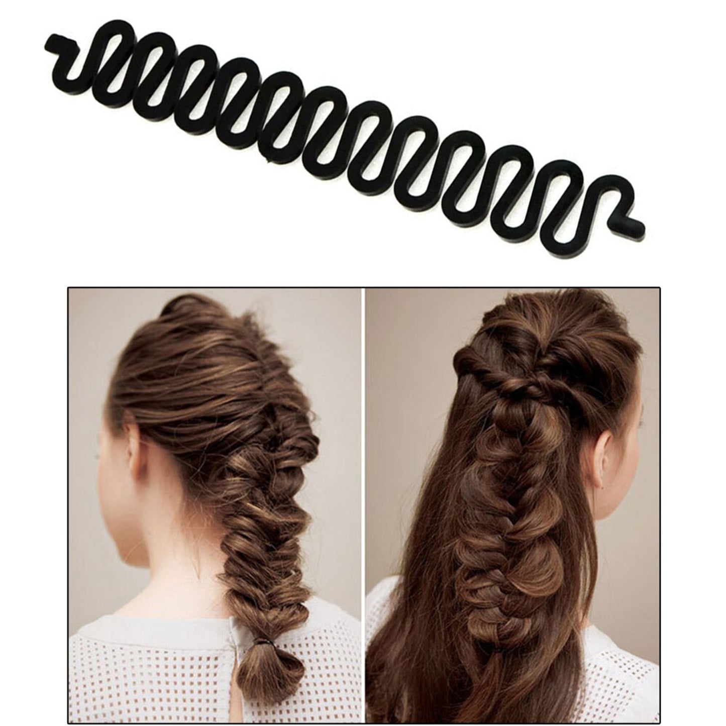 Fishbone Bun Maker widely used by women’s for making their hair looks like a fish tail and all and it used in many kinds of places like household, parlours etc. - Springkart 