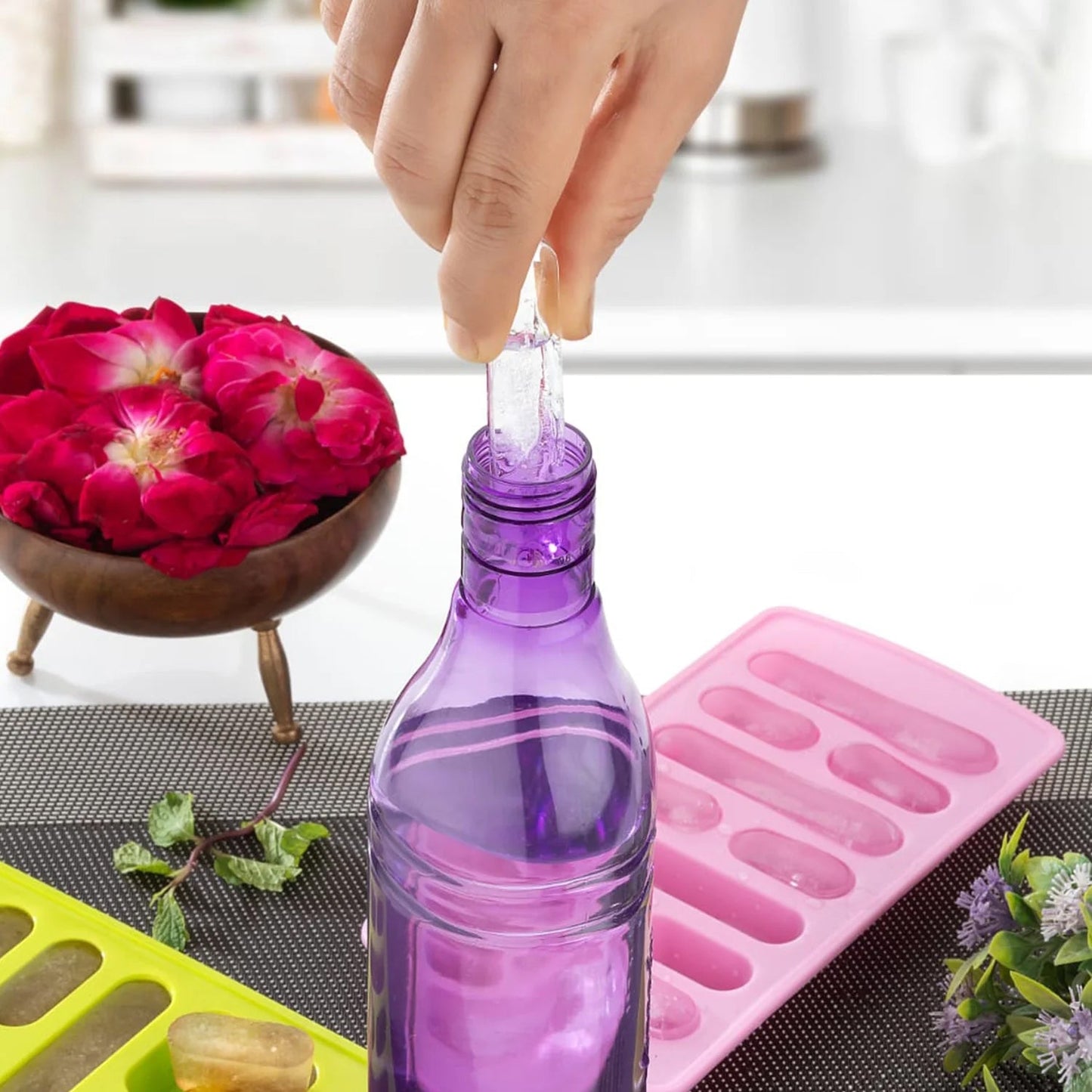 1 Pc Fancy Ice Tray, Used Widely In All Kinds Of Household Places While Making Ices And All Purposes - Springkart 