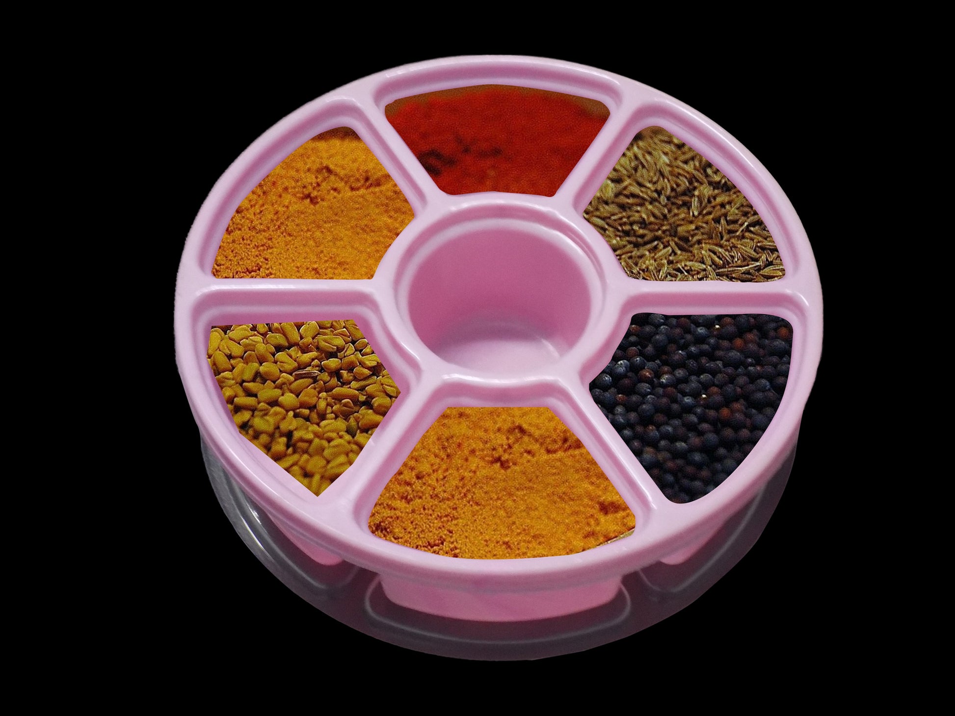 Mini Spice Box / Masala Dabba with 7 Compartments - Springkart 