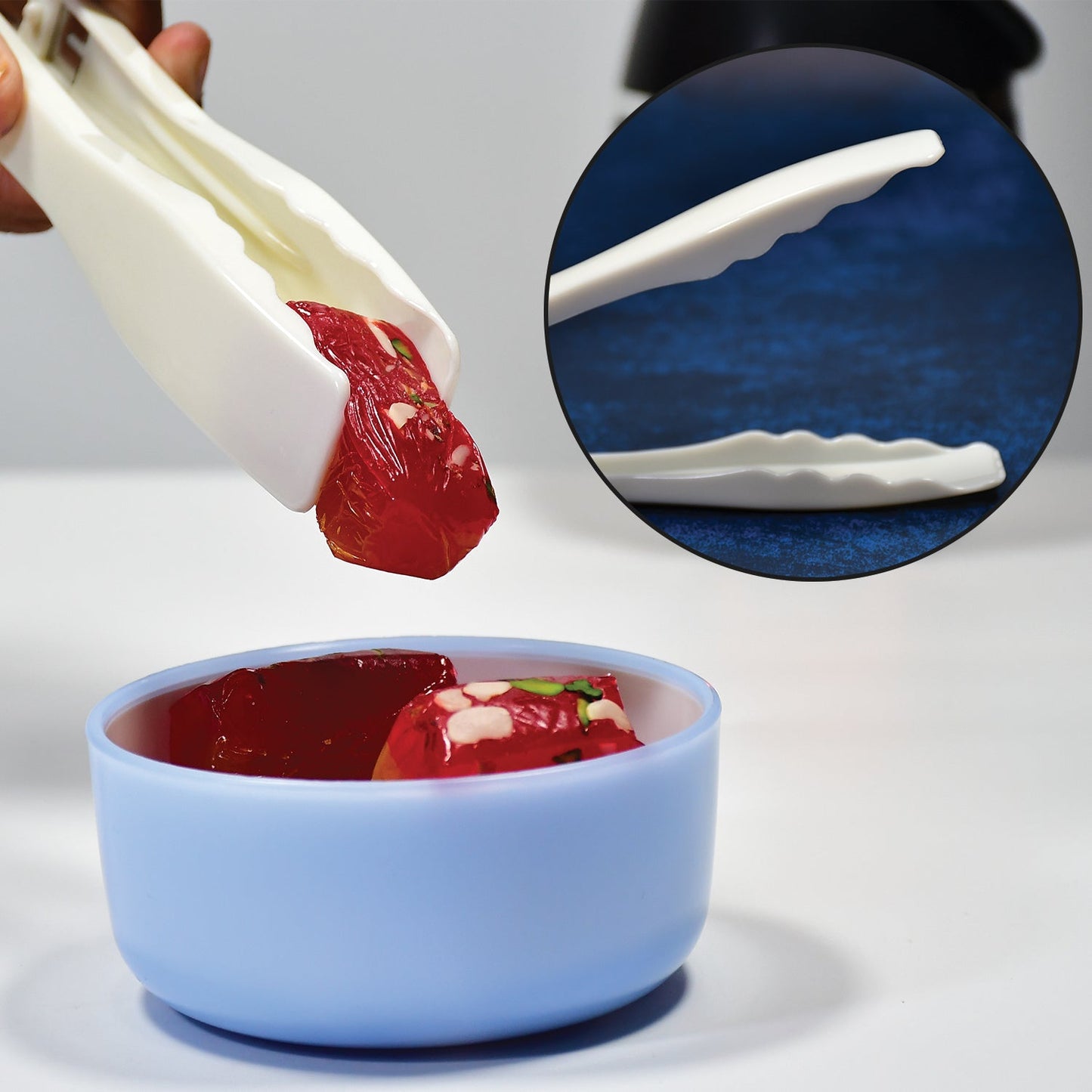 Plastic Handle Tong, Bread Clamps, Kitchen Tongs Cooking Tongs. - Springkart 