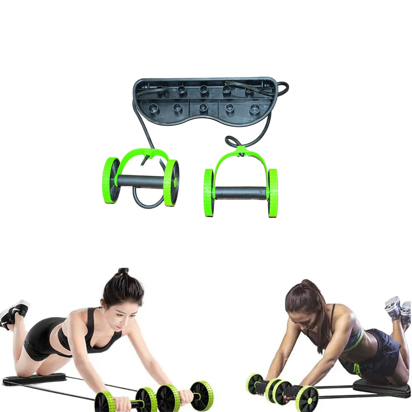 Professional Fitness Imported Ab Builder Ab Care Xtreme Fitness Resistance Exerciser Resistance Tube Ab Slimmer Rope Exerciser Body Building Home Gym Trainer for Both Men & Women (1 Pc) - Springkart 