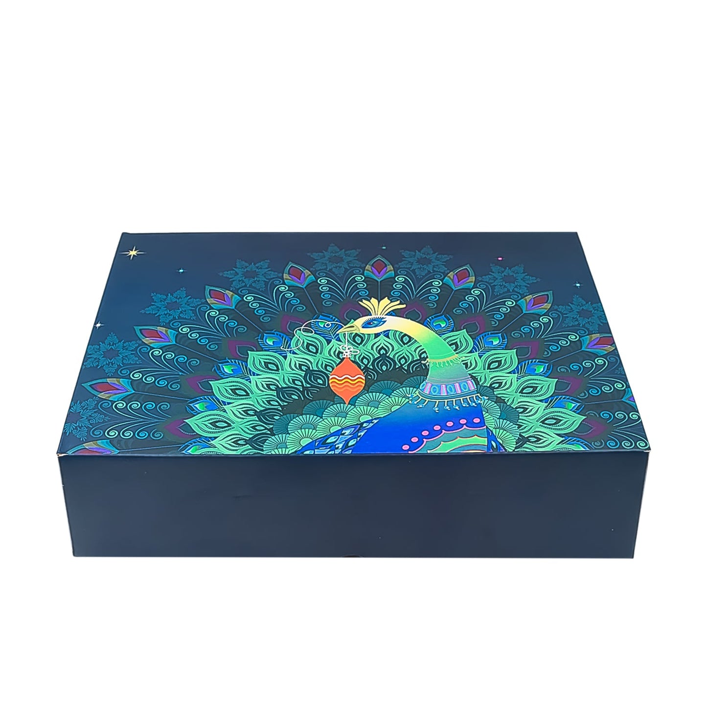 Personalized Temperature Water Bottle, 2in1 Keychain & Chocolate (With Attractive Peacock Box / 3 Pc Set) - Springkart 