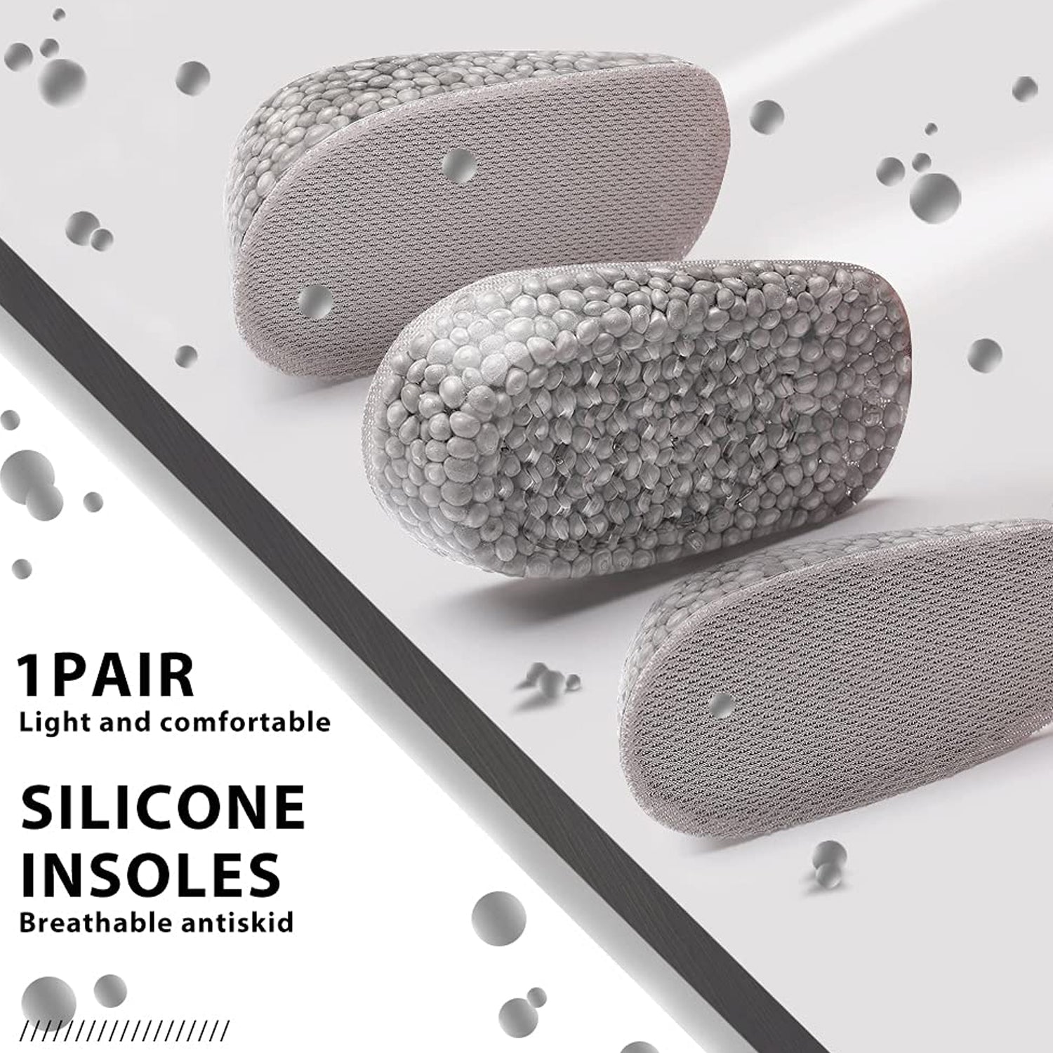 Height Increase Silicone Insoles Heel, Shoe Pads (11×6 Cm / 1 Pair) - Springkart 