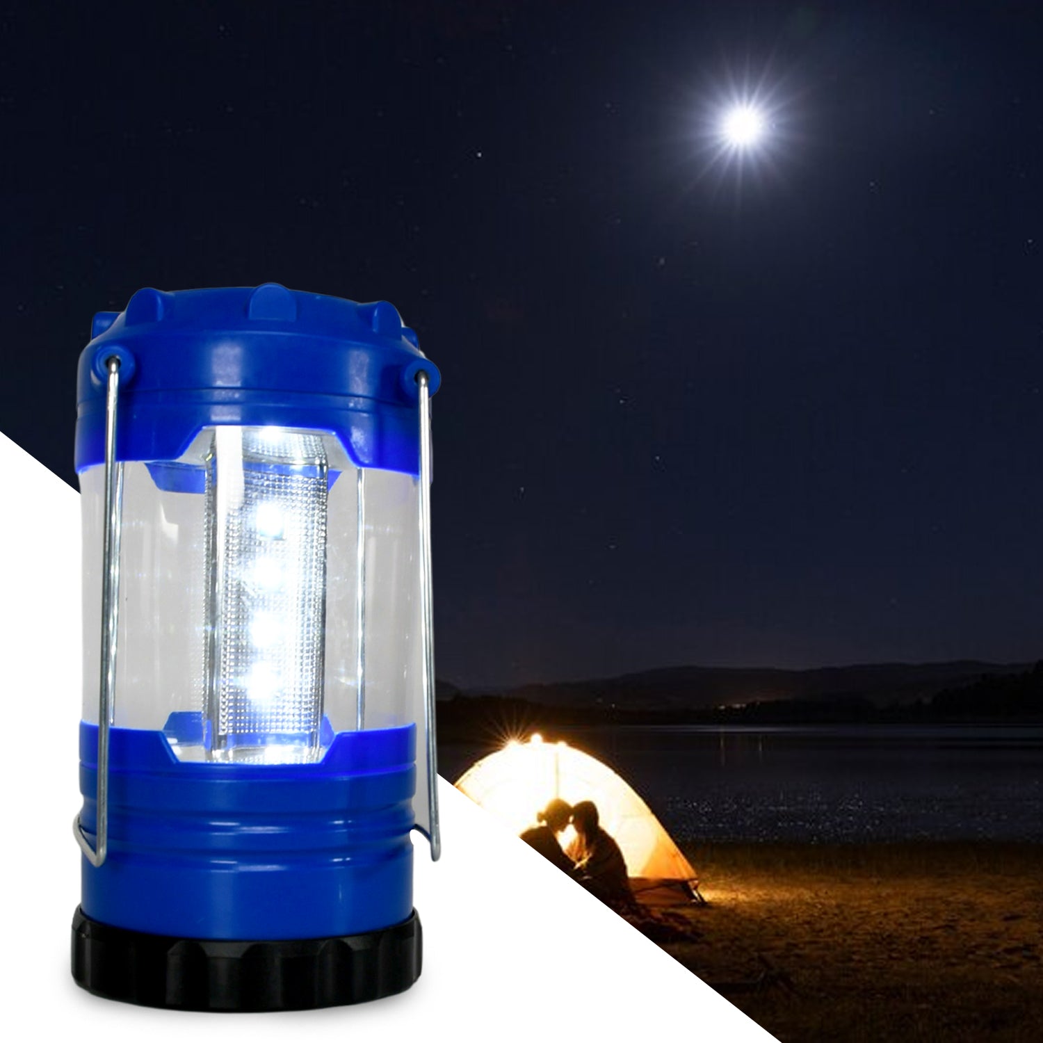 Camping Lanterns, White Light Safe Durable Tent Light Portable and Lightweight for Hiking Night Fishing for Camping, Waterproof Battery, Battery operated Light (Battery Not Included) - Springkart 