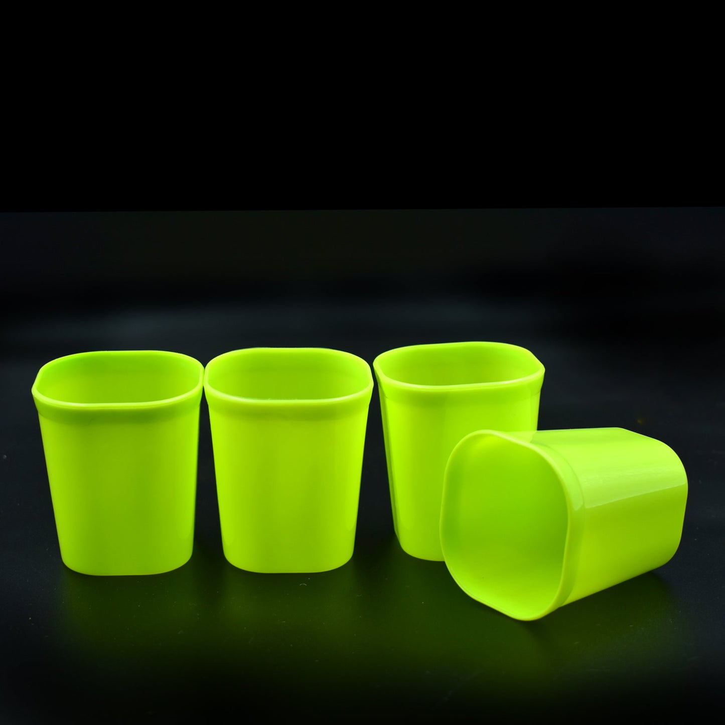 Plastic Drinking Glass Set For Drinking Milk Water Juice (Pack of 4) - Springkart 