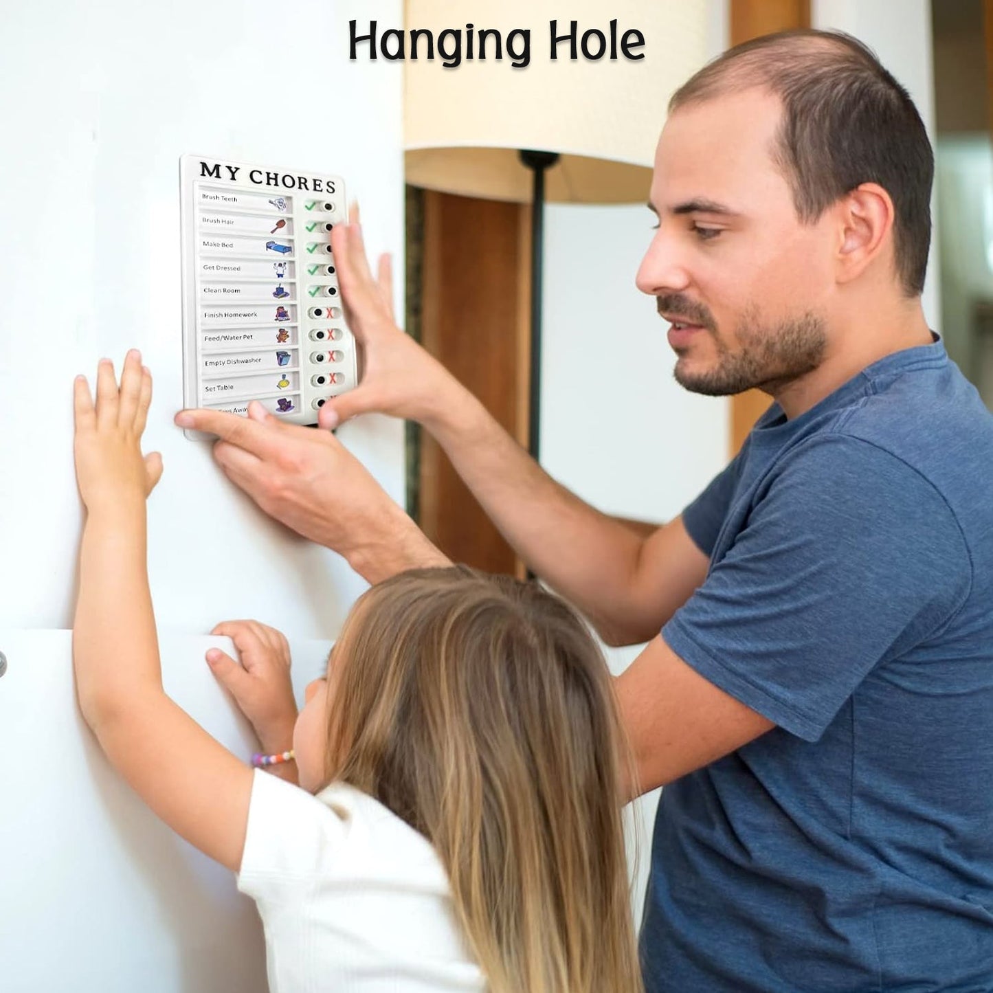 Portable My Chores Home Note Board Management Planning Memo Boards Reminding Time. (Size :- 20x12Cm) - Springkart 