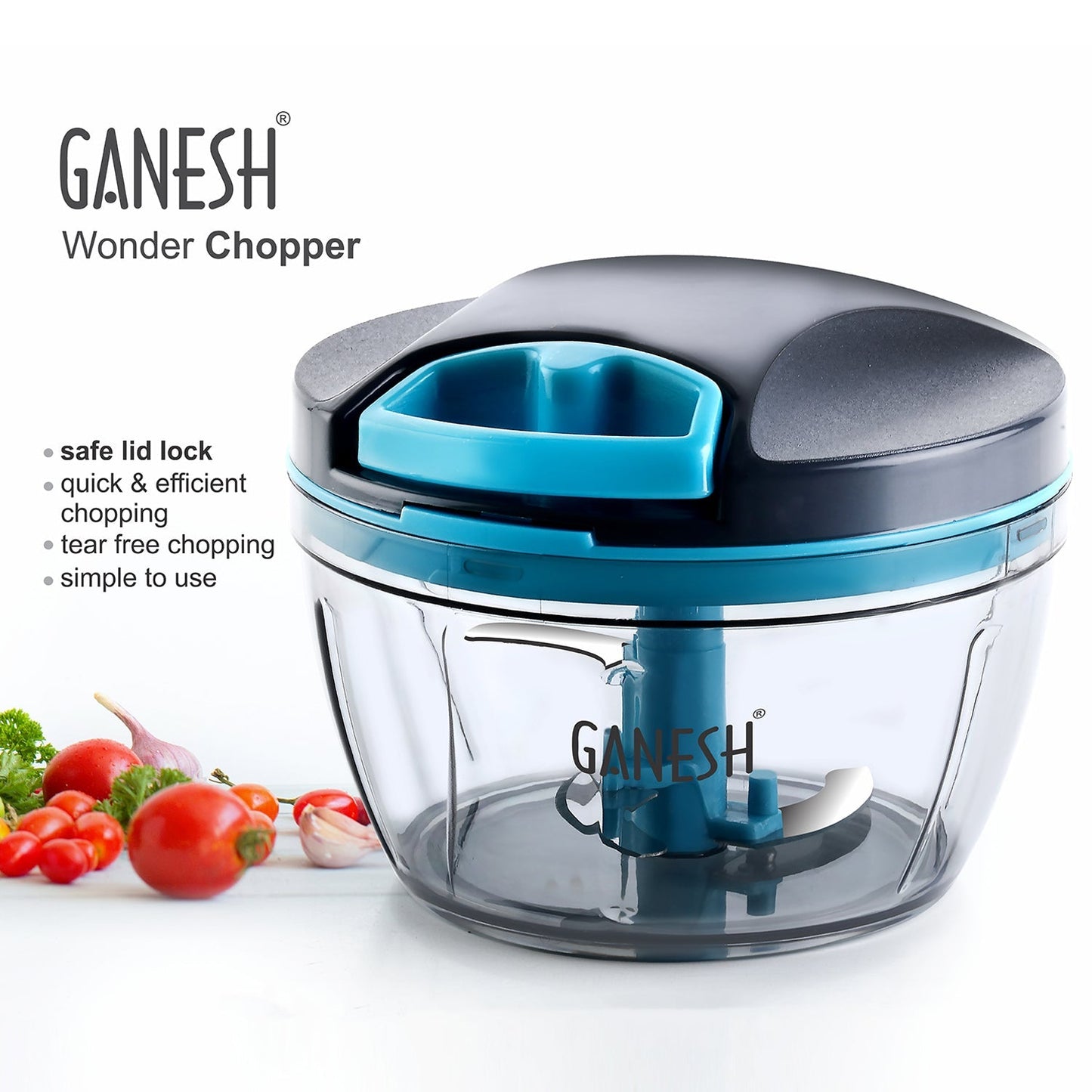 GANESH Wonder Chopper, Grey (470Ml) - Springkart 
