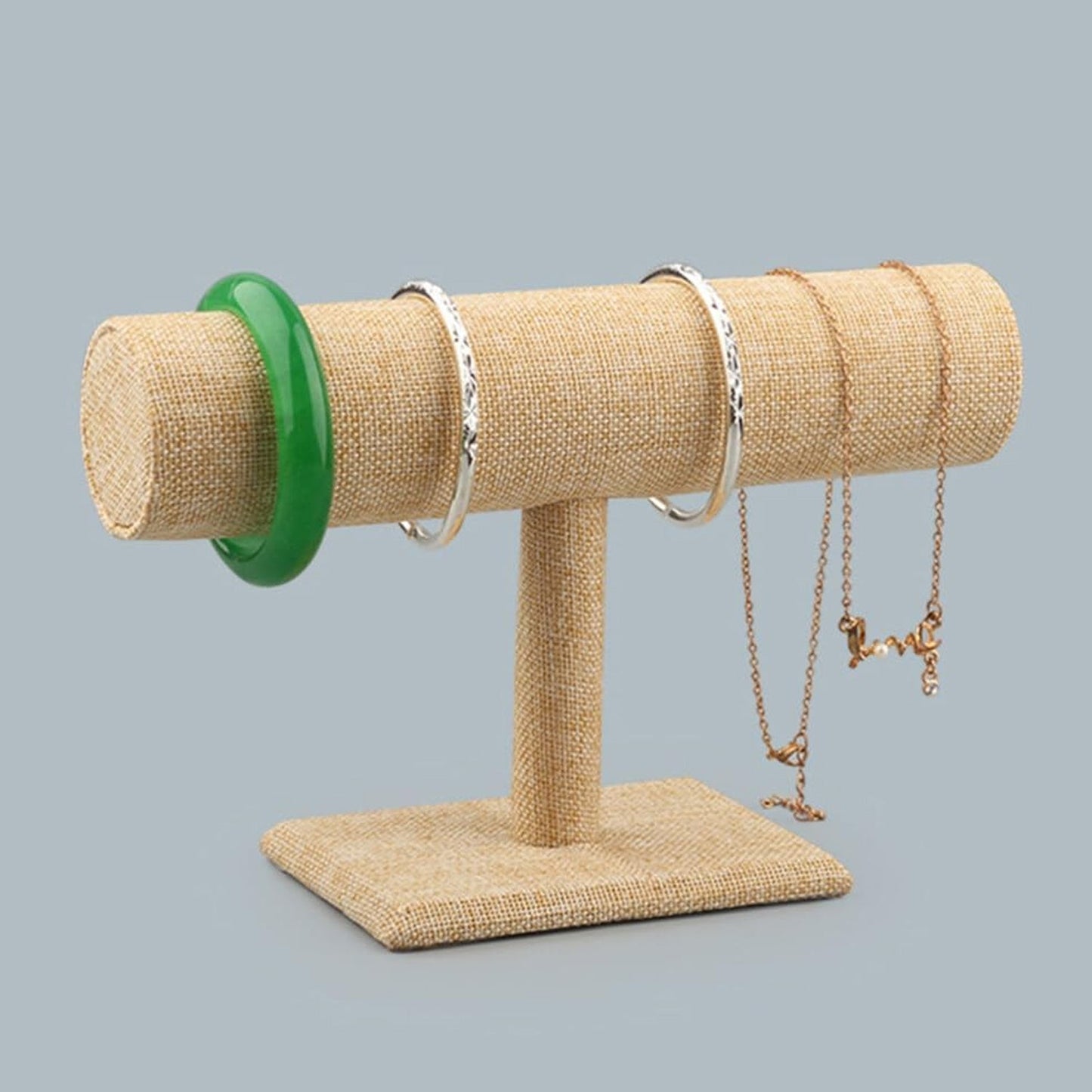 Jewelry Display Rack Bracelet Display Portable Bracelet Stand Jewelry Stand Organizer T Bar Stand Dispaly Rack Jewelry Display Stand Watch T- Flower Display Stand Appendix Necklace (1 pc) - Springkart 