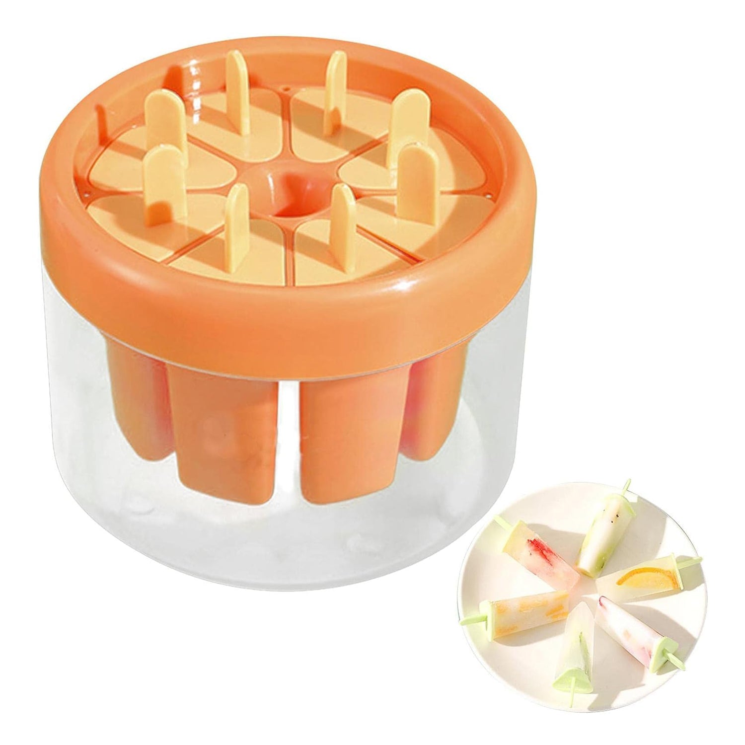 Ice Cream Candy Molds With Sticks Easy Release Summer Party Supplies Popsicles Candy Molds (8 Candy Mold Maker) - Springkart 