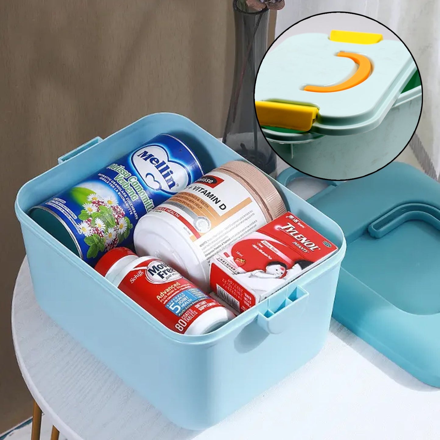 Large Family Medicine Storage Box – First Aid Kit with Full Set - Springkart 