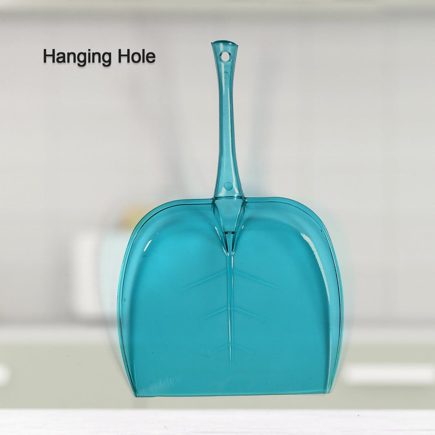 Large Unbreakable Plastic Dustpan with Long Handle for Home and Kitchen (1 Pc) - Springkart 