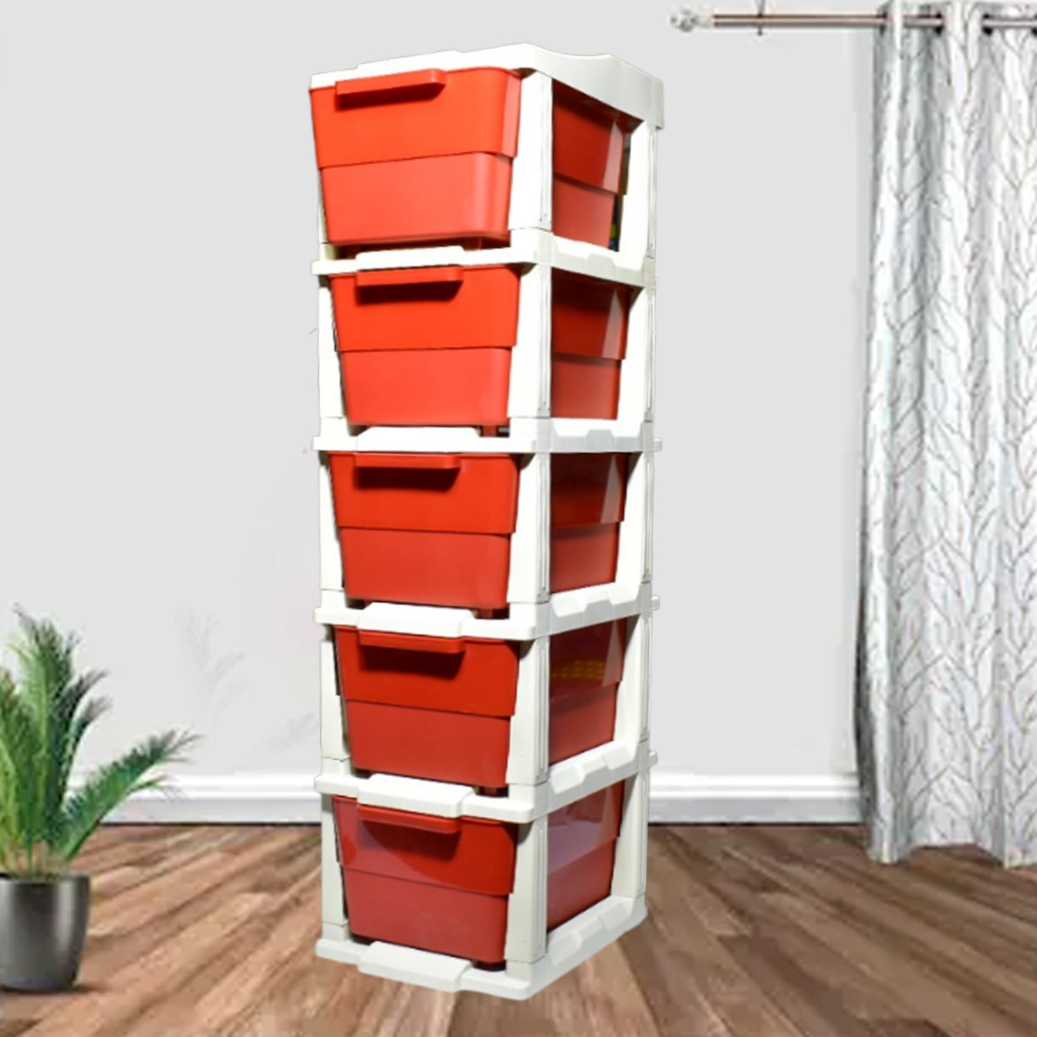 Multi-Purpose Anti-Slip 5 Layer Modular Drawer Storage System - Springkart 