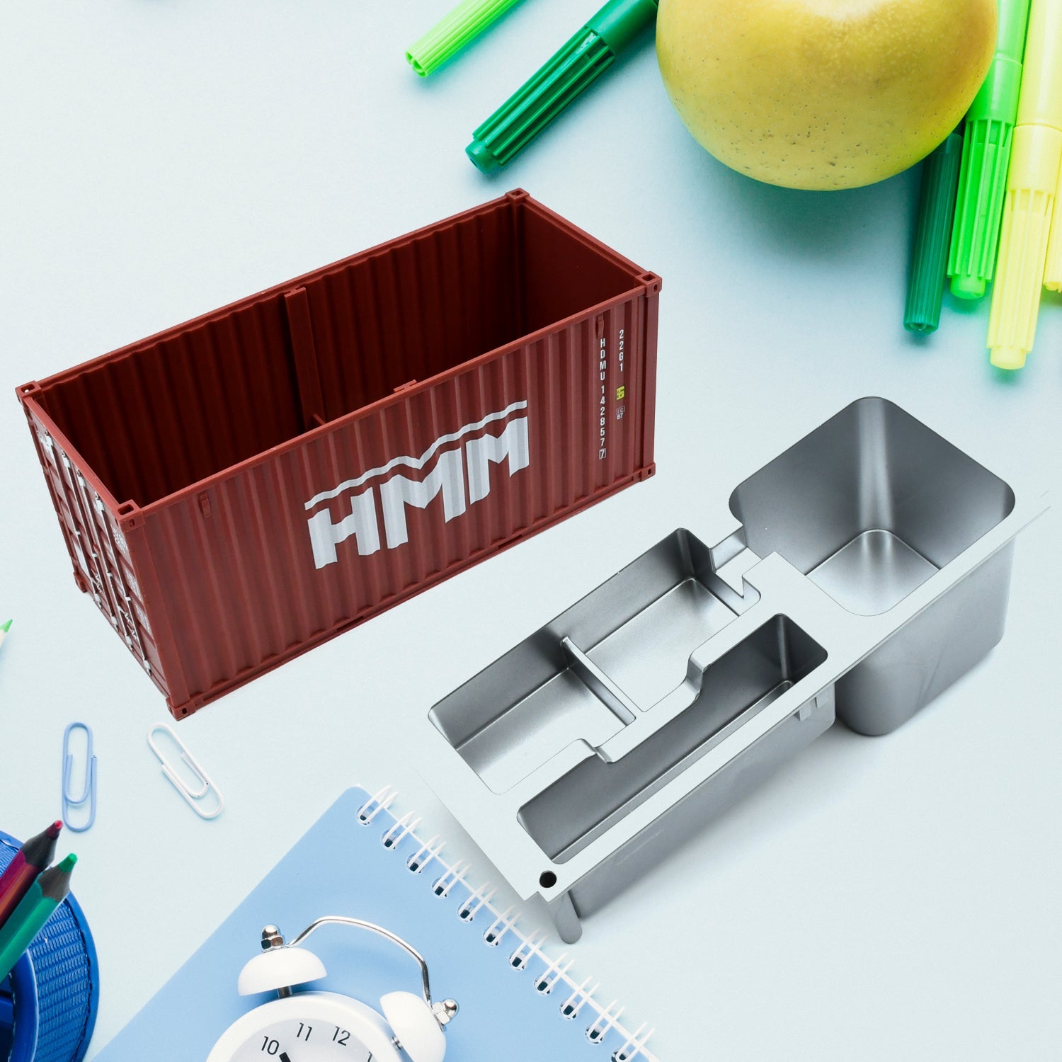 Shipping Container Pen Holder Shipping Container Model Pen Name Cardholder Simulated Container Model For Business Gift - Springkart 