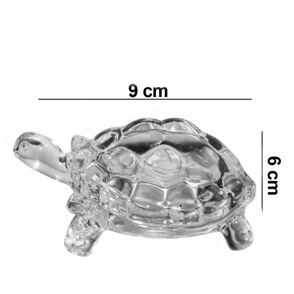Crystal Glass Turtle-Tortoise for Feng Shui and Vastu - Springkart 