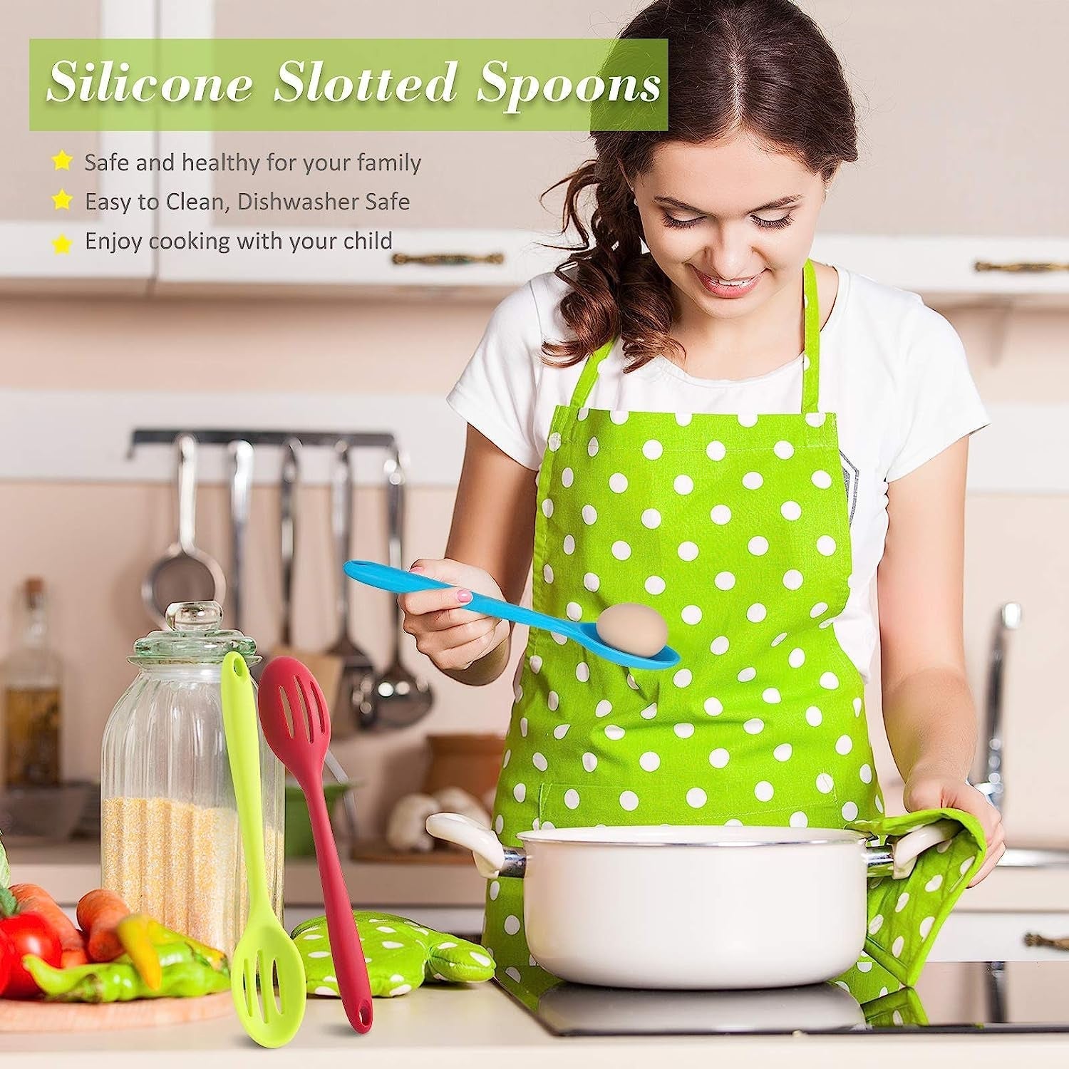 Silicone Cooking Cookware Heat-Resistant Kitchen Utensils Cookware Kitchenware (27cm) - Springkart 