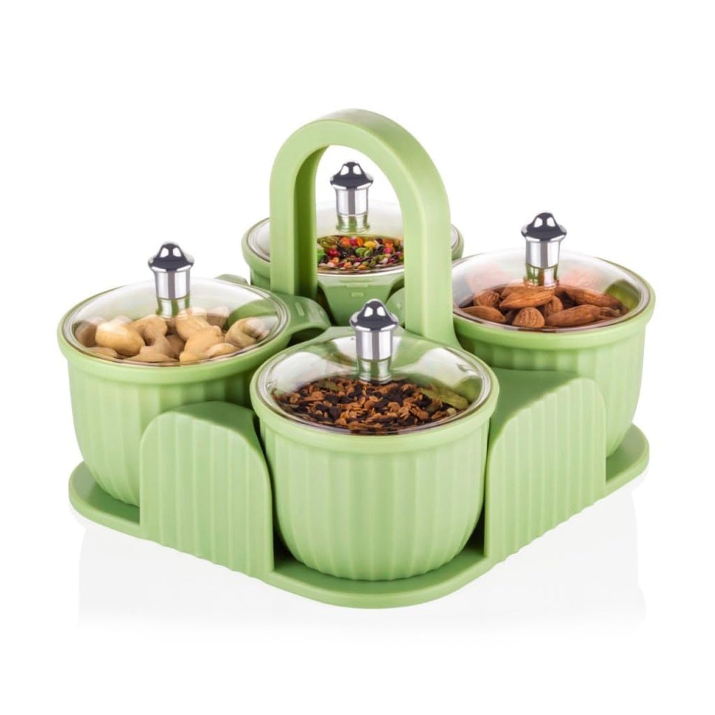 Multipurpose Plastic Storage Container Set: Kitchen Jars, Spices, Cookies - Springkart 