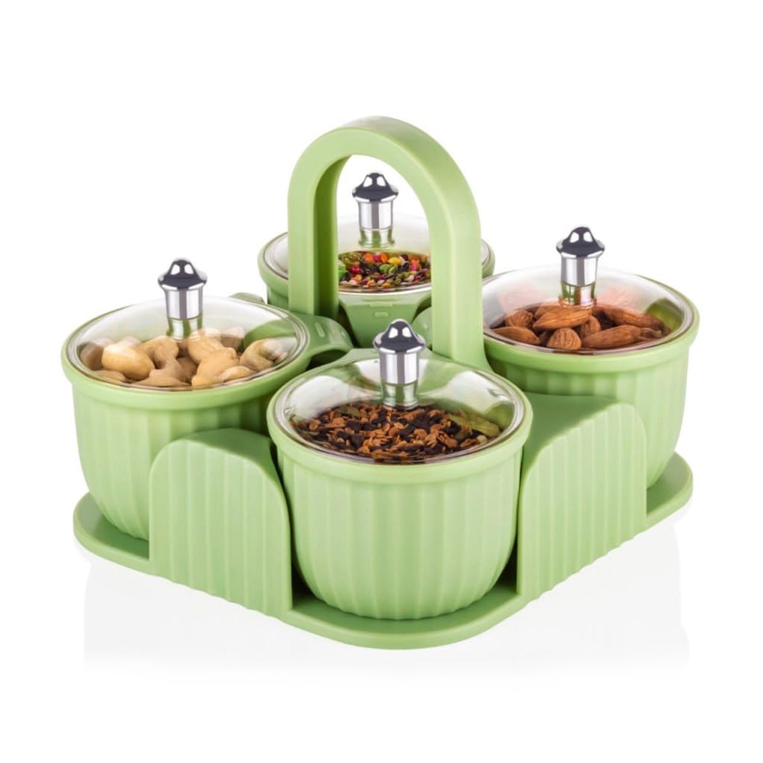Multipurpose Plastic Storage Container Set: Kitchen Jars, Spices, Cookies - Springkart 