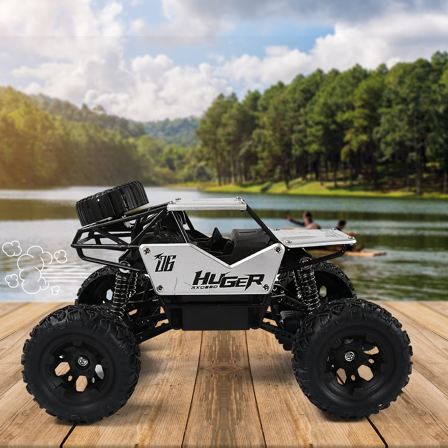 Rock Crawler Monster RC Truck All Terrain Stunt Racing Car Rechargeable Indoor Outdoor Toy Car - Springkart 