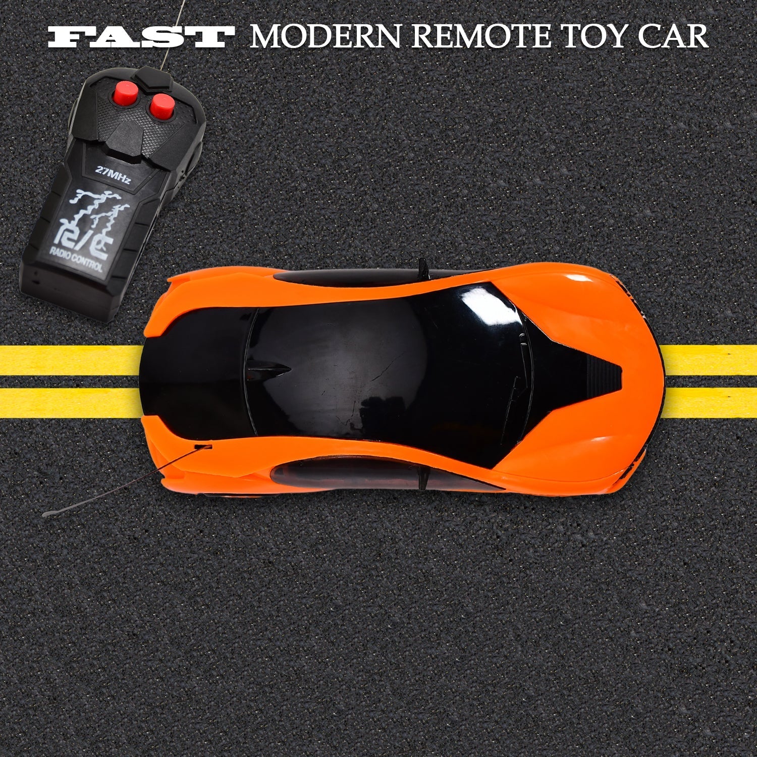 Remote Control Fast Modern Racing Car 3D Light with Go Forward And Backward - Springkart 