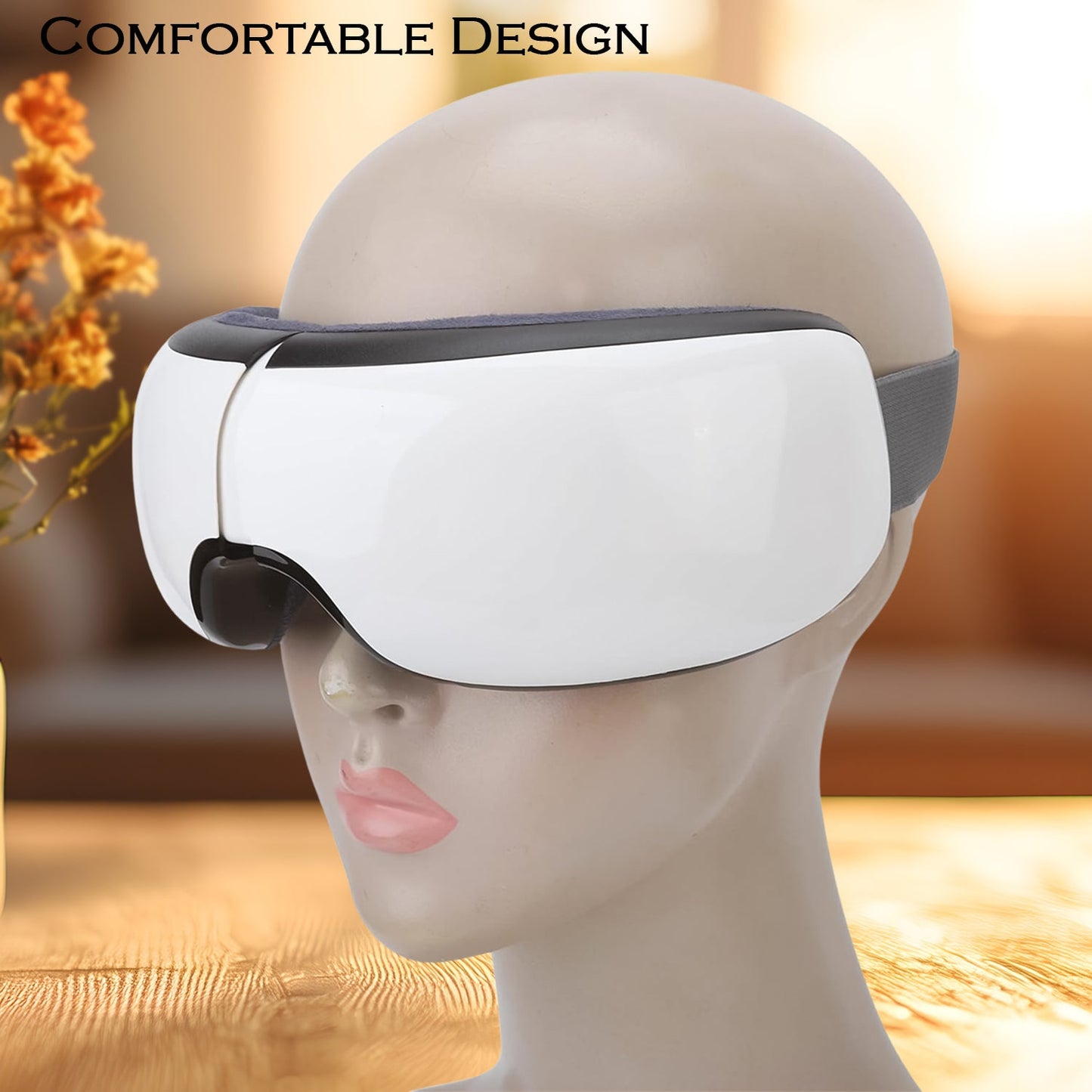 Electric Eye Massager with Adjustable Elastic Band (1 Pc) - Springkart 