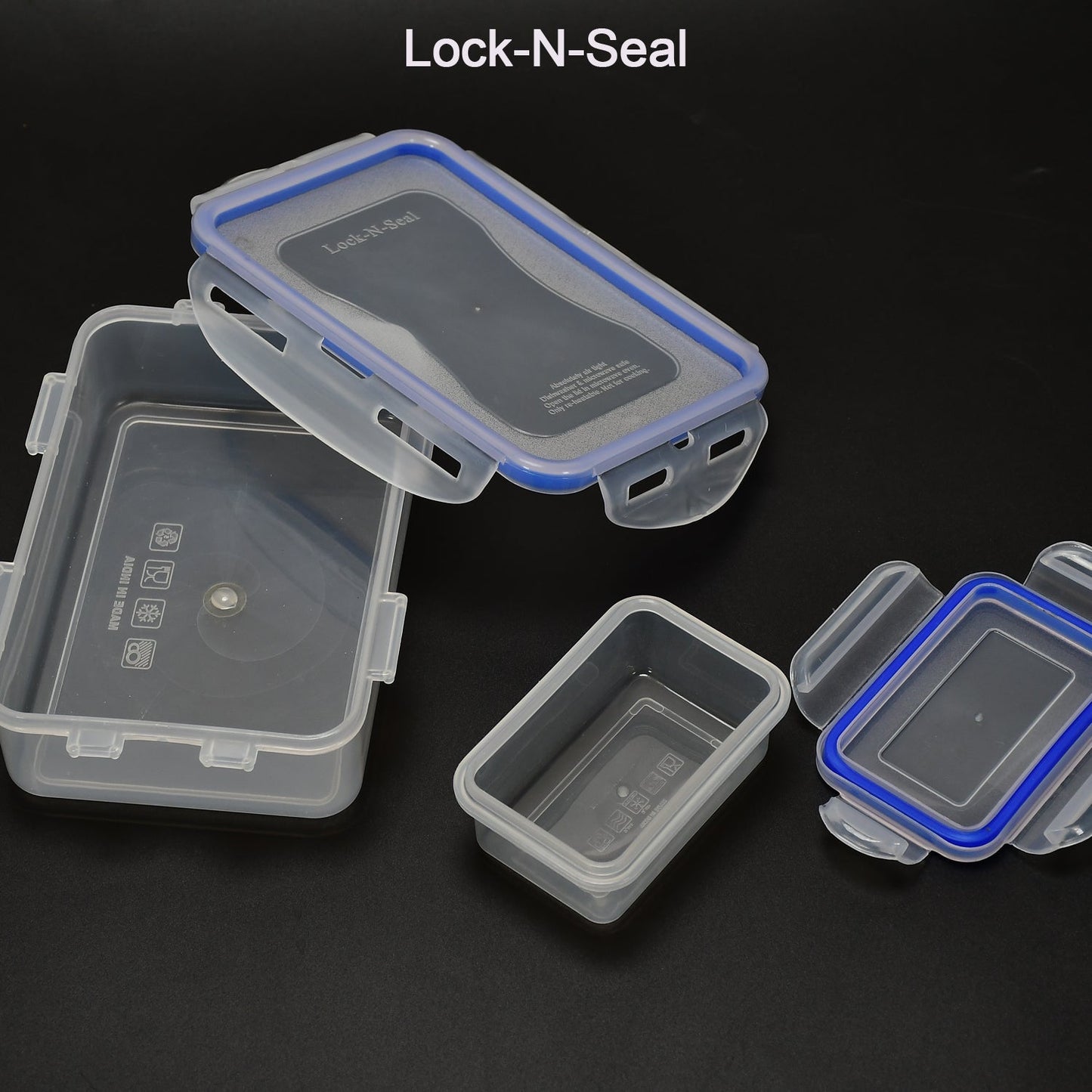Multipurpose Air Tight 4 Side Lock Food Grade Lunch Box With Small Square Container - Springkart 