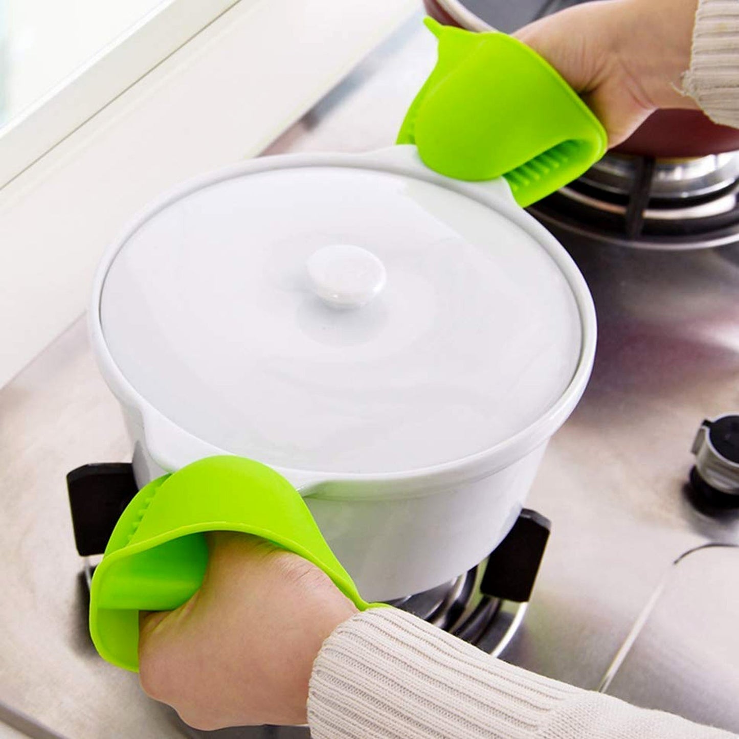 Silicone Heat Resistant Cooking Potholder for Kitchen Cooking & Baking - Springkart 