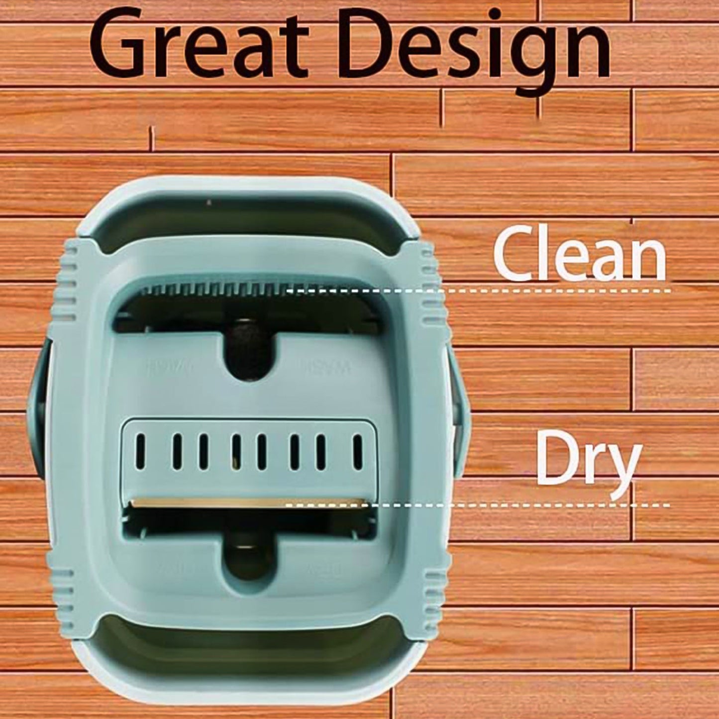 Scratch Cleaning Mop with 2 in 1 Self Clean Wash Dry Hands Free Flat Mop - Springkart 