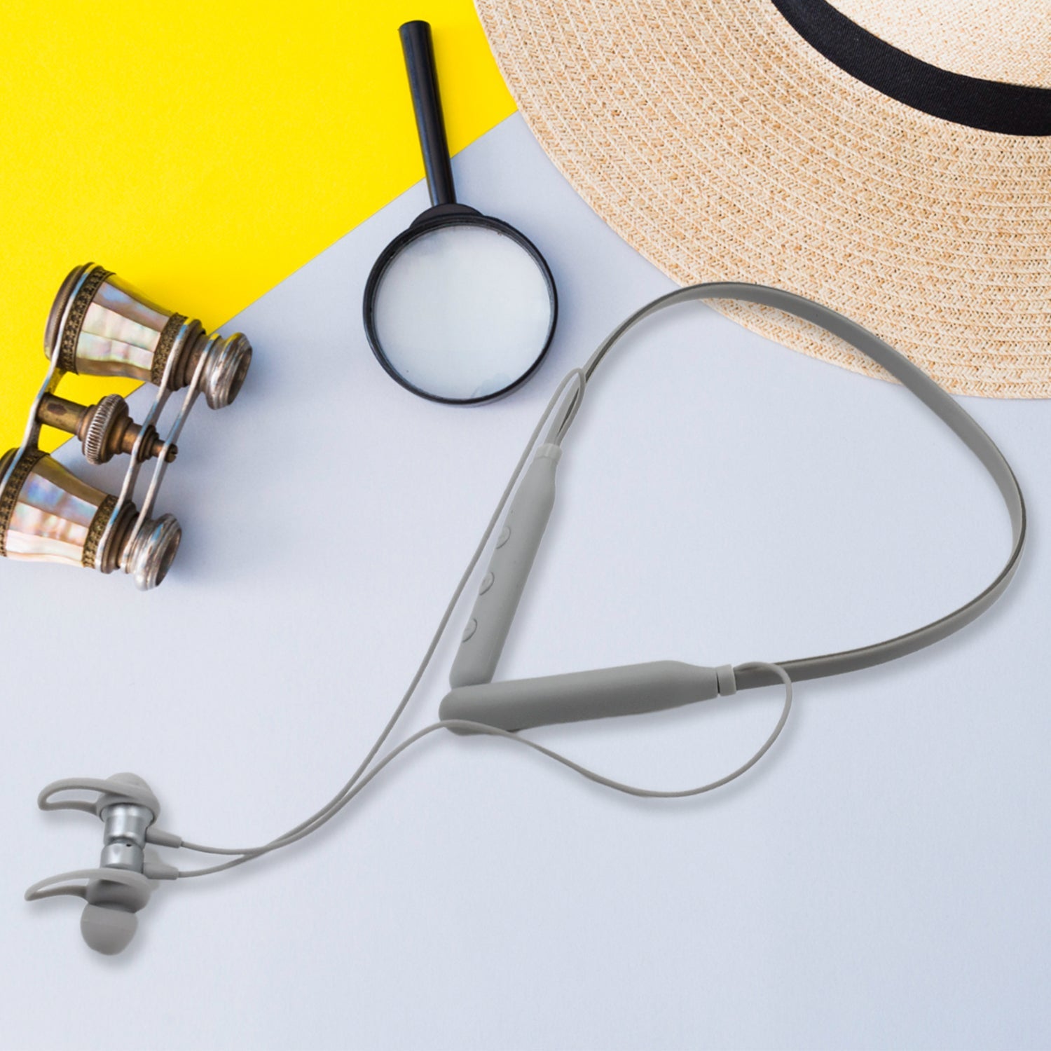 Bluetooth Headphone Neckband, Magnetic Earbuds (1 Pc) - Springkart 