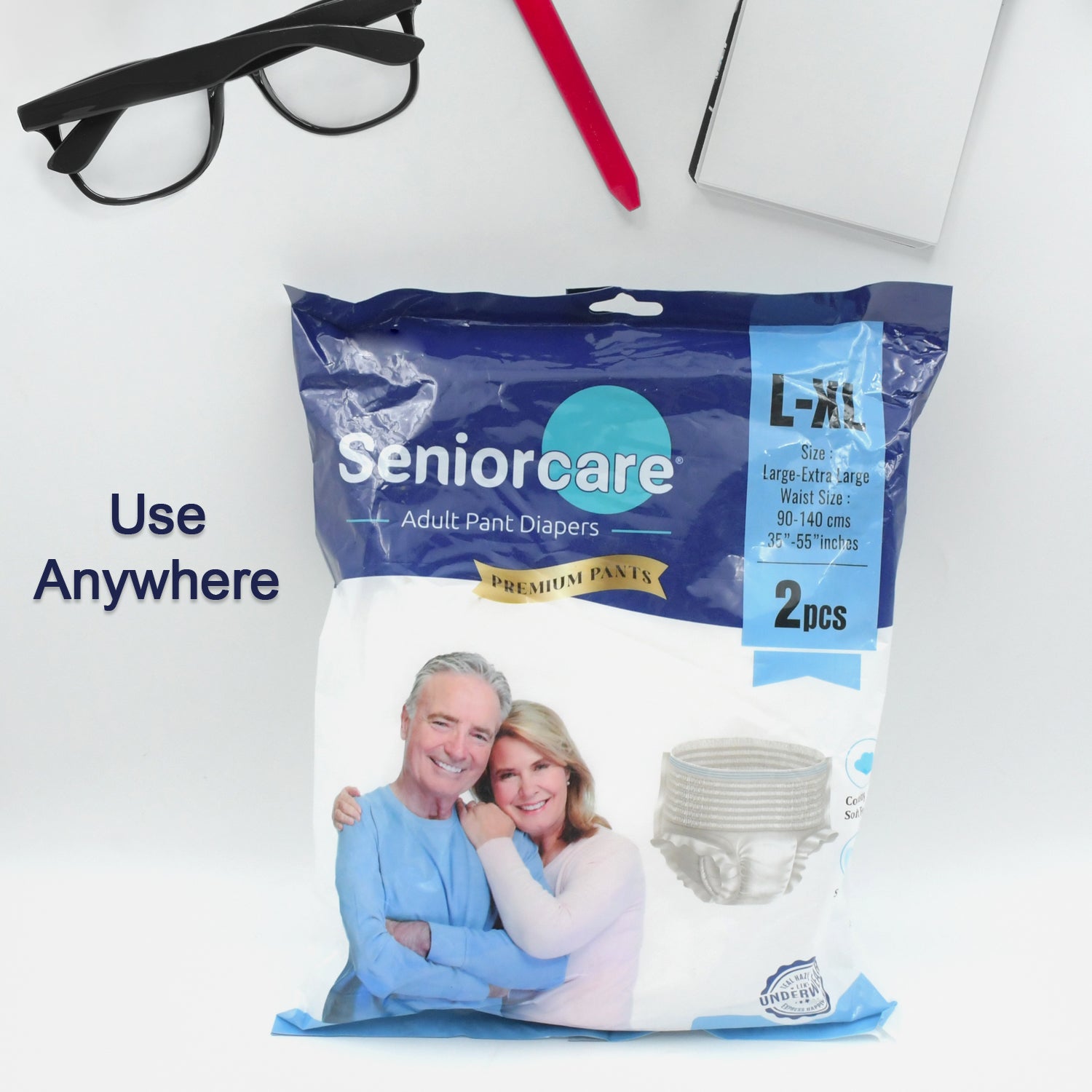 Senior Care Essentials: Large-XL Adult Diaper Pants (Waist 90-140cm) - Springkart 