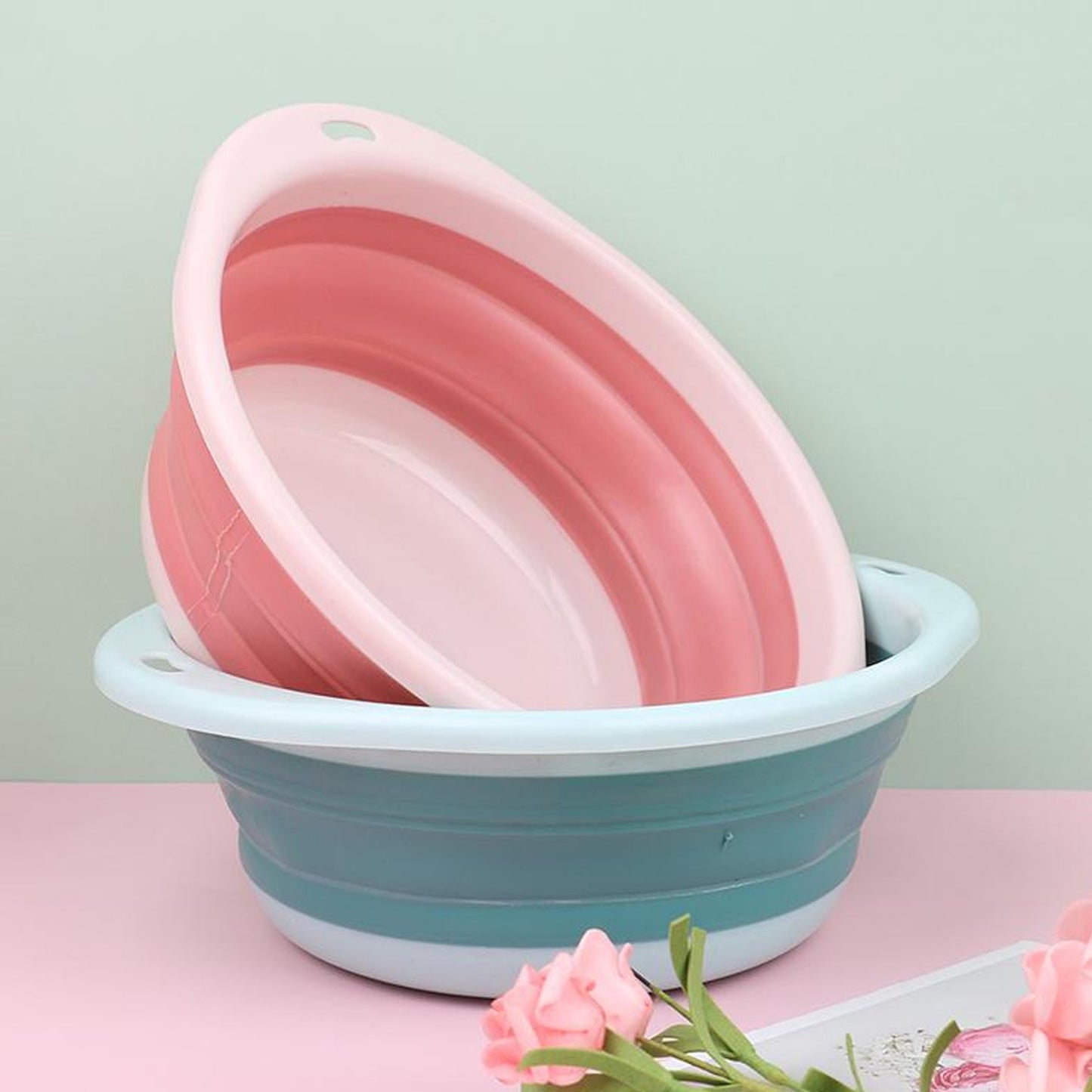 Portable Collapsible Tub with Hanging Hole - Springkart 