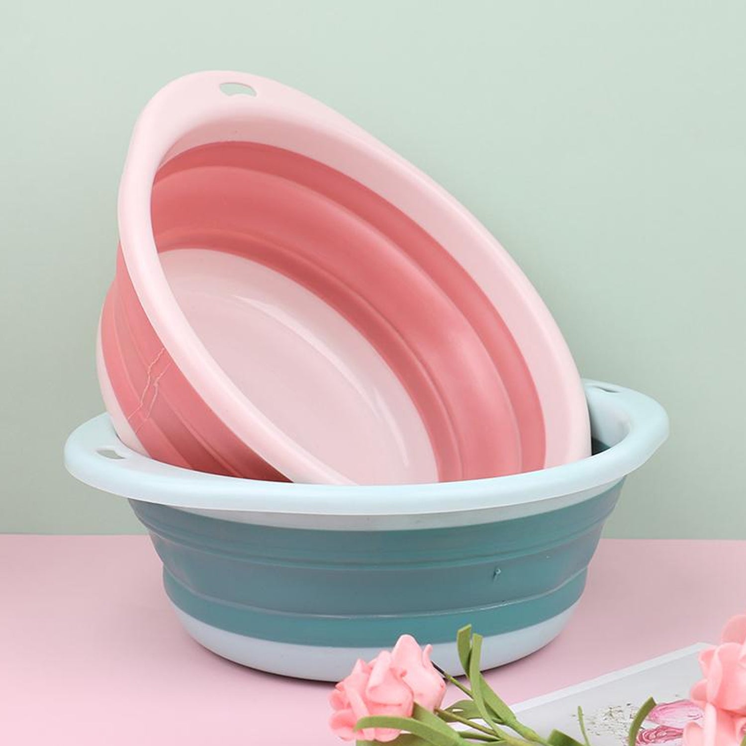 Portable Collapsible Tub with Hanging Hole - Springkart 