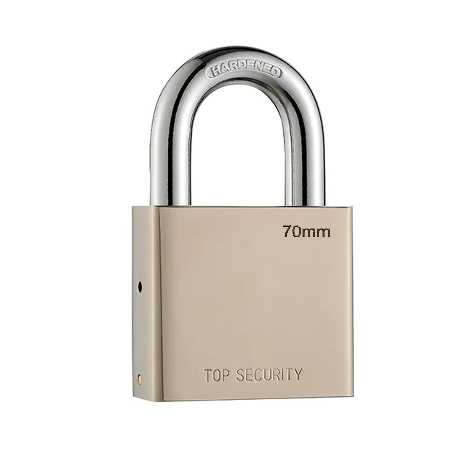 Heavy Steel Premium Square Padlock 70mm With 4 Keys | Multipurpose Hardened Shackle Padlock for Door, Gate, Shutter and Home - Springkart 