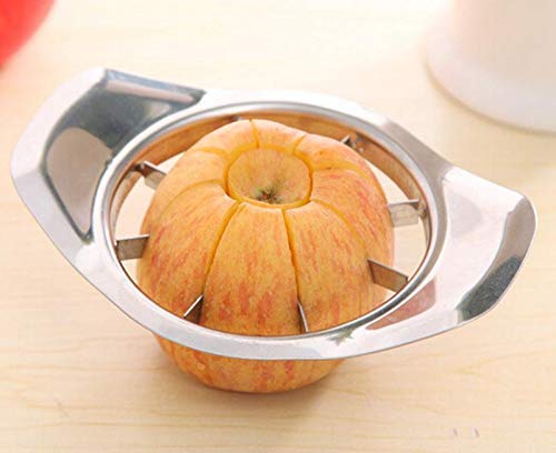 Stainless Steel Apple Cutter / Slicer with 8 Blades and Handle - Springkart 