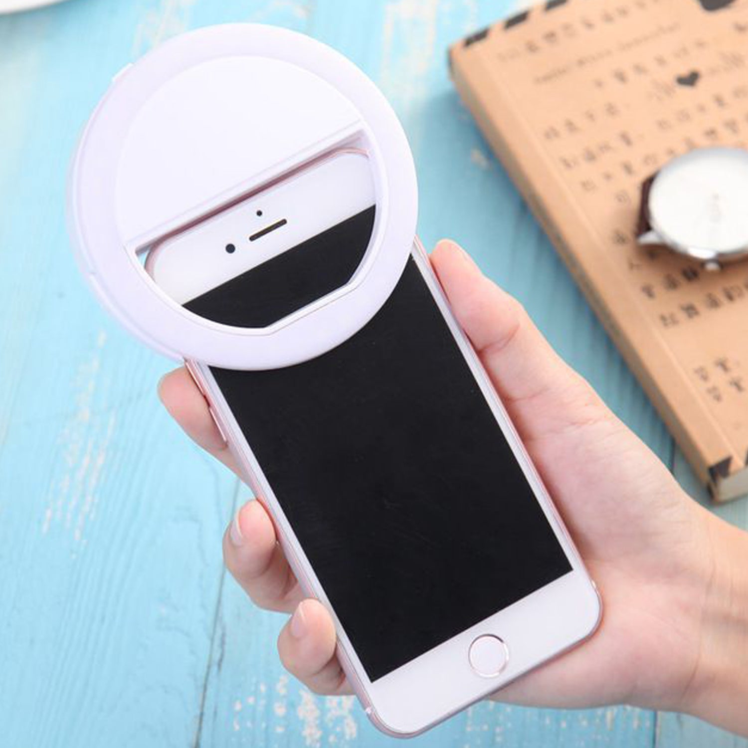 Selfie Ring Light used for applying bright shade over face during taking selfies and making videos etc. - Springkart 